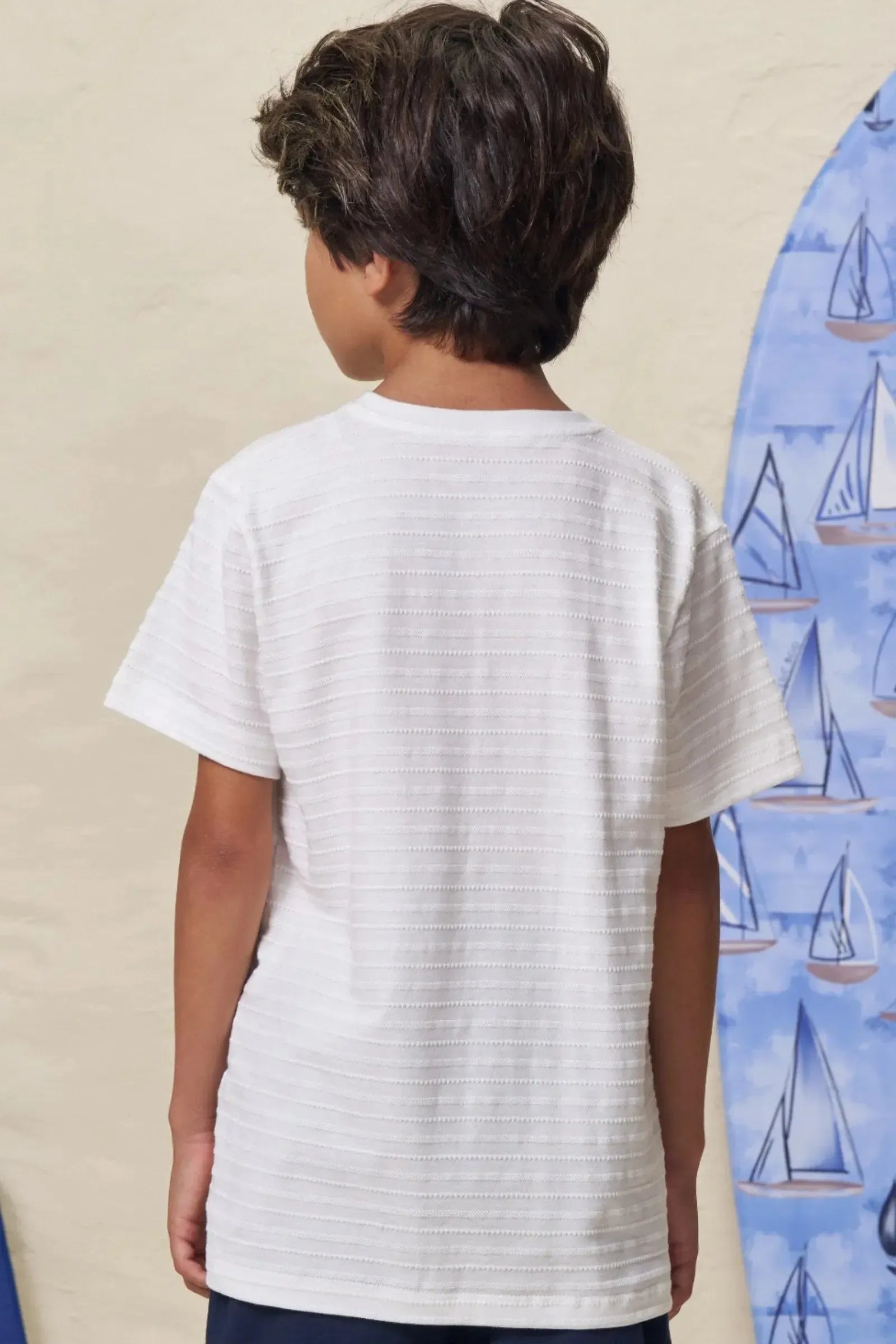 Camiseta em Malha Textura 99271 LucBoo Infantil Menino