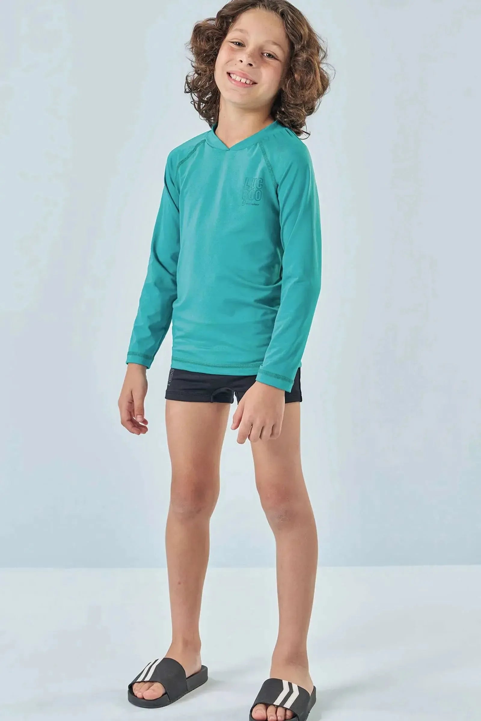 Camiseta em Malha UV Dry com Proteção UV 50+ 85550 LucBoo Infantil Menino