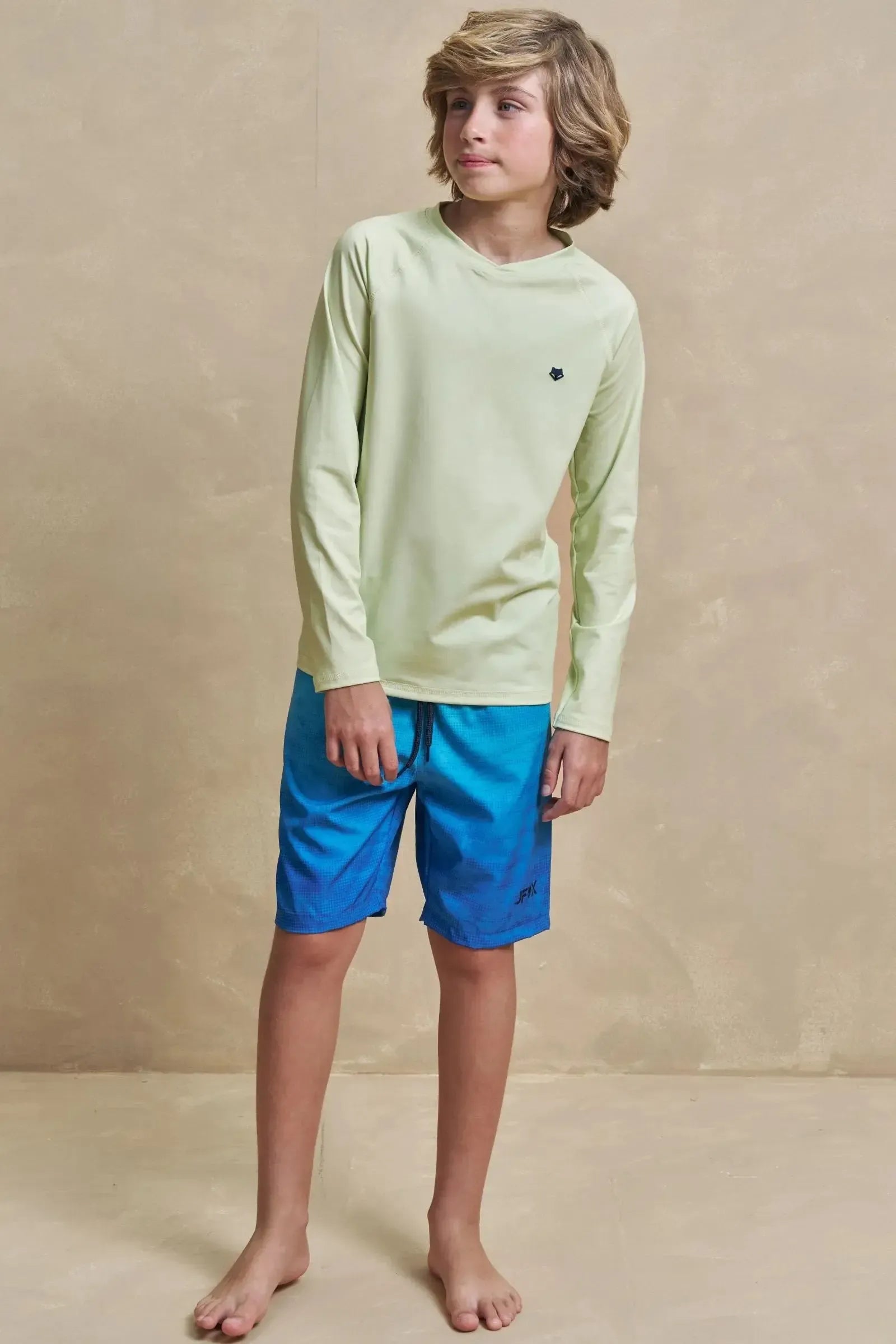 Camiseta em Malha Uv Dry com Proteção UV50+ 95743 Johnny Fox Teen Menino