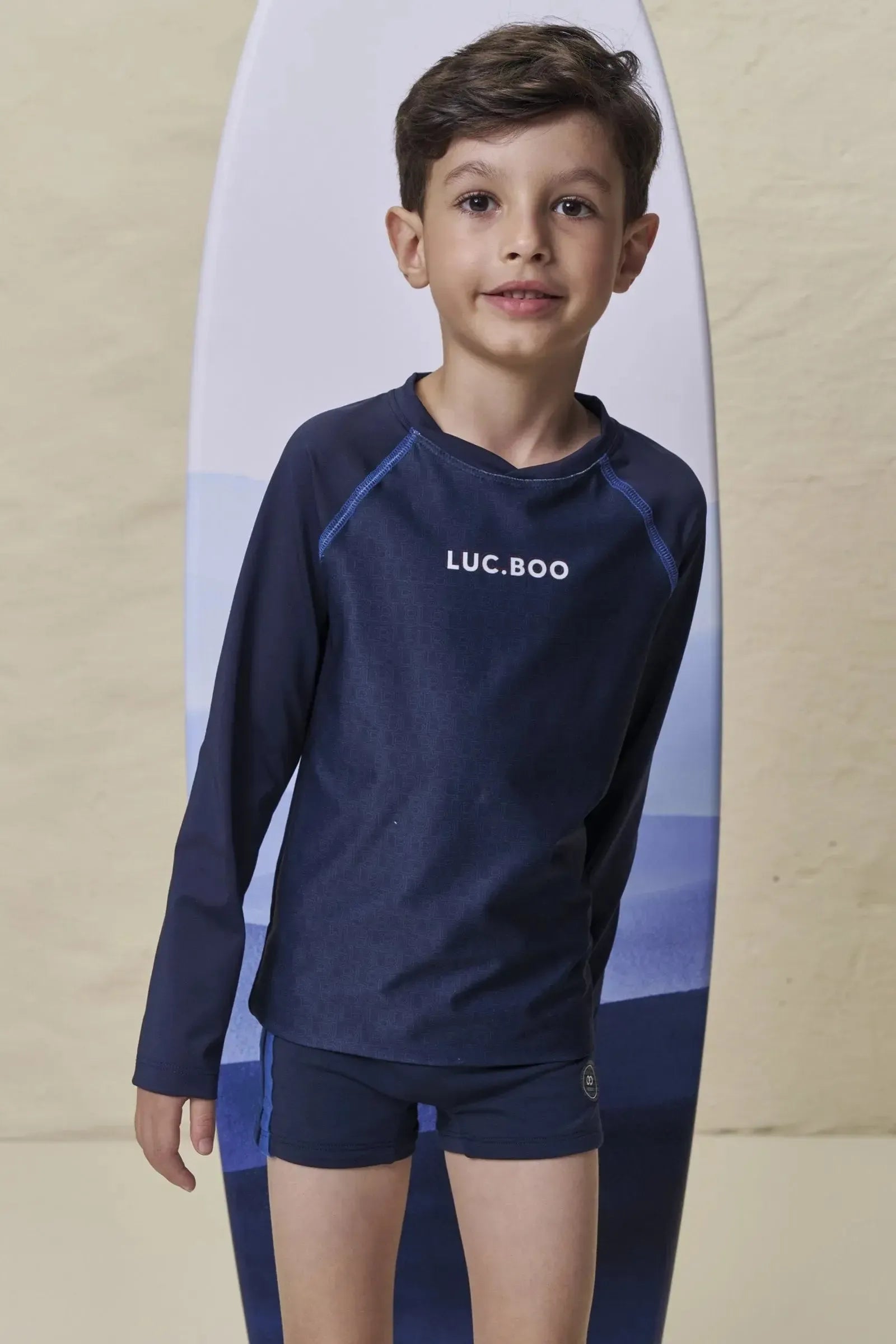 Camiseta em Malha UV Dry com Proteção UV50+ 99581 LucBoo Infantil Menino