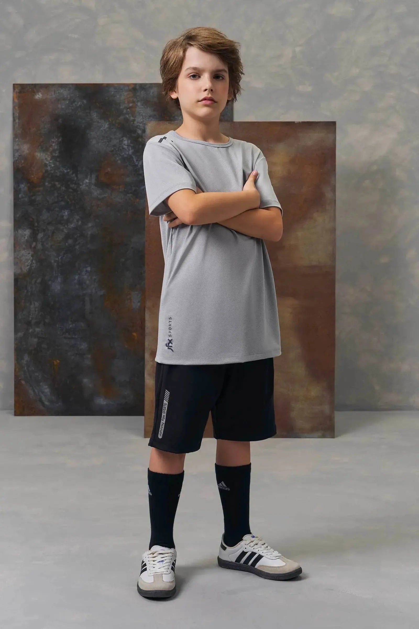 Camiseta em Malha Yuki com Elastano 96010 Johnny Fox Teen Menino