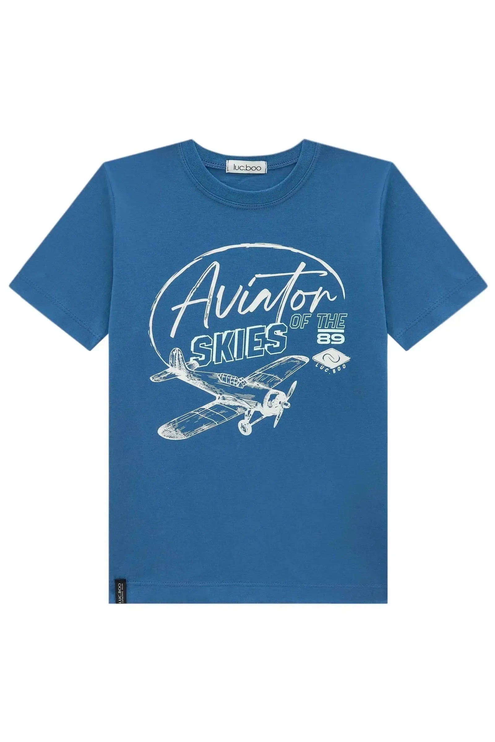 Camiseta em Meia Malha 94560 LucBoo Infantil Menino