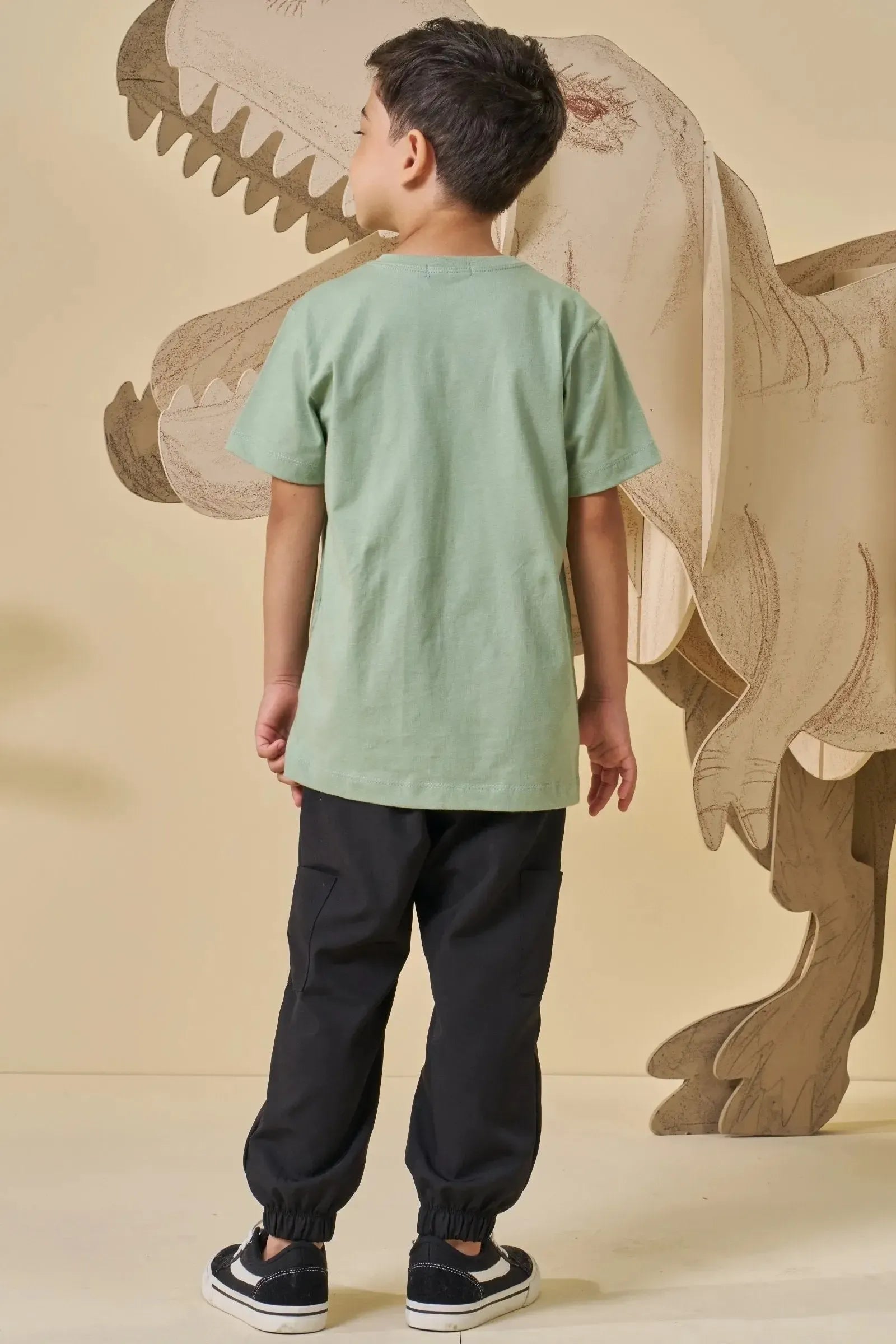 Camiseta em Meia Malha 94780 LucBoo Infantil Menino