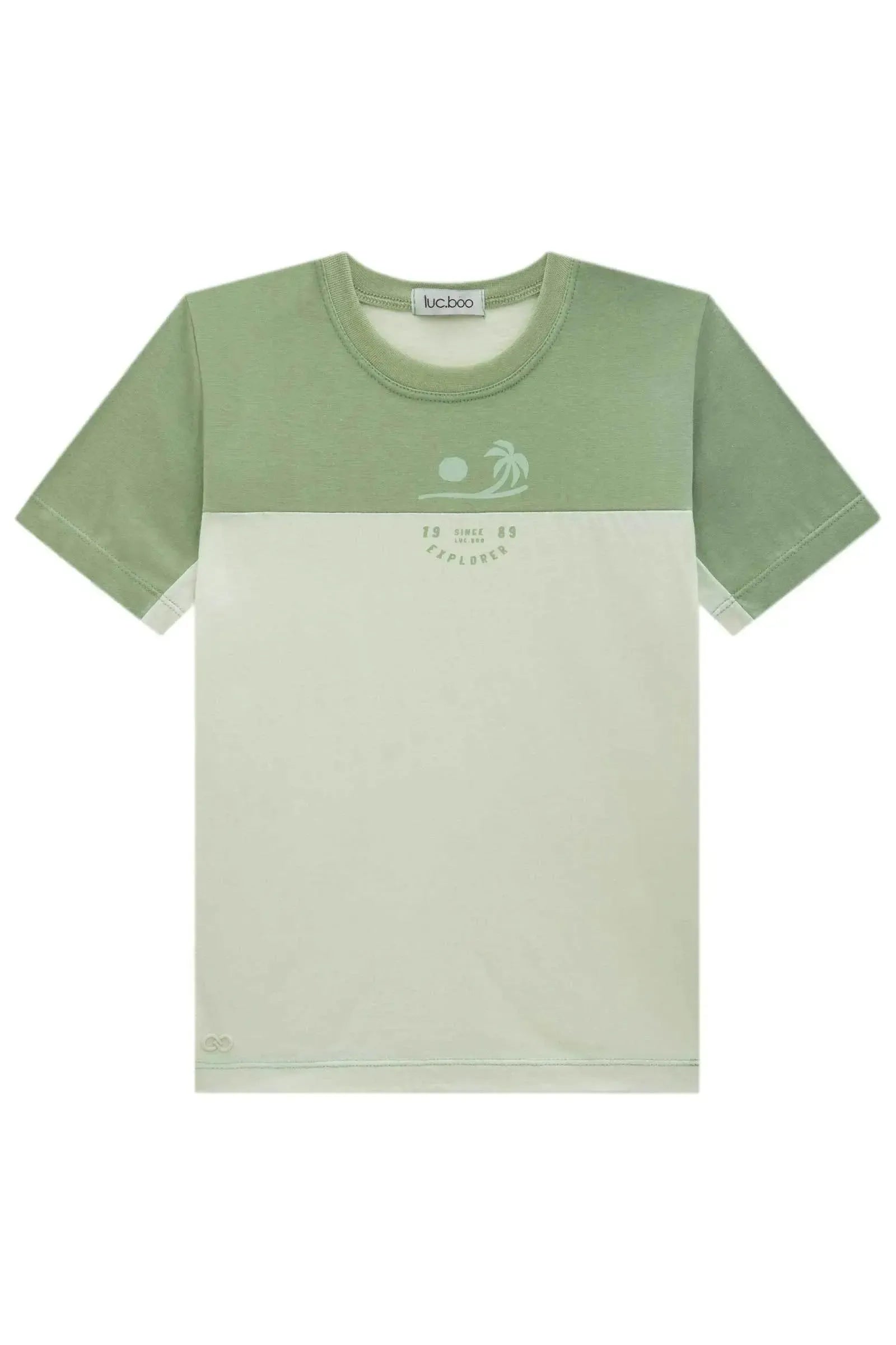 Camiseta em Meia Malha 95669 LucBoo Infantil Menino