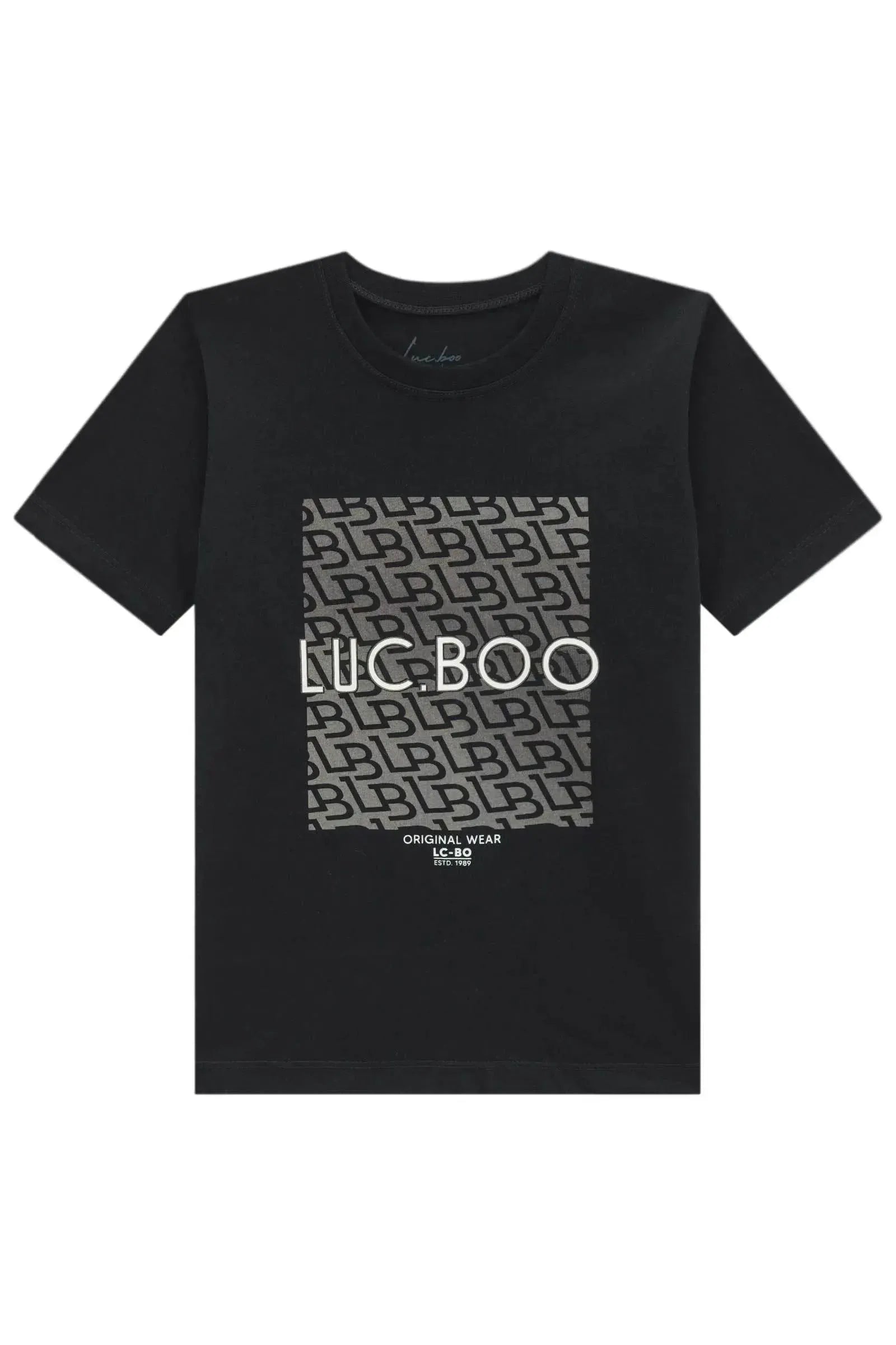 Camiseta em Meia Malha 96290 LucBoo Infantil Menino
