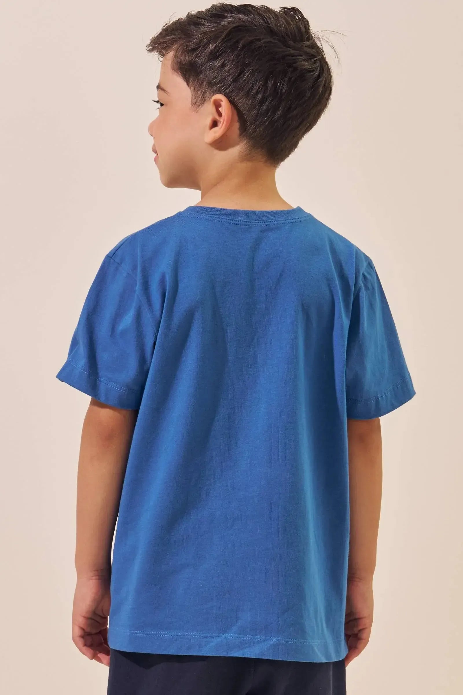 Camiseta em Meia Malha 96290 LucBoo Infantil Menino