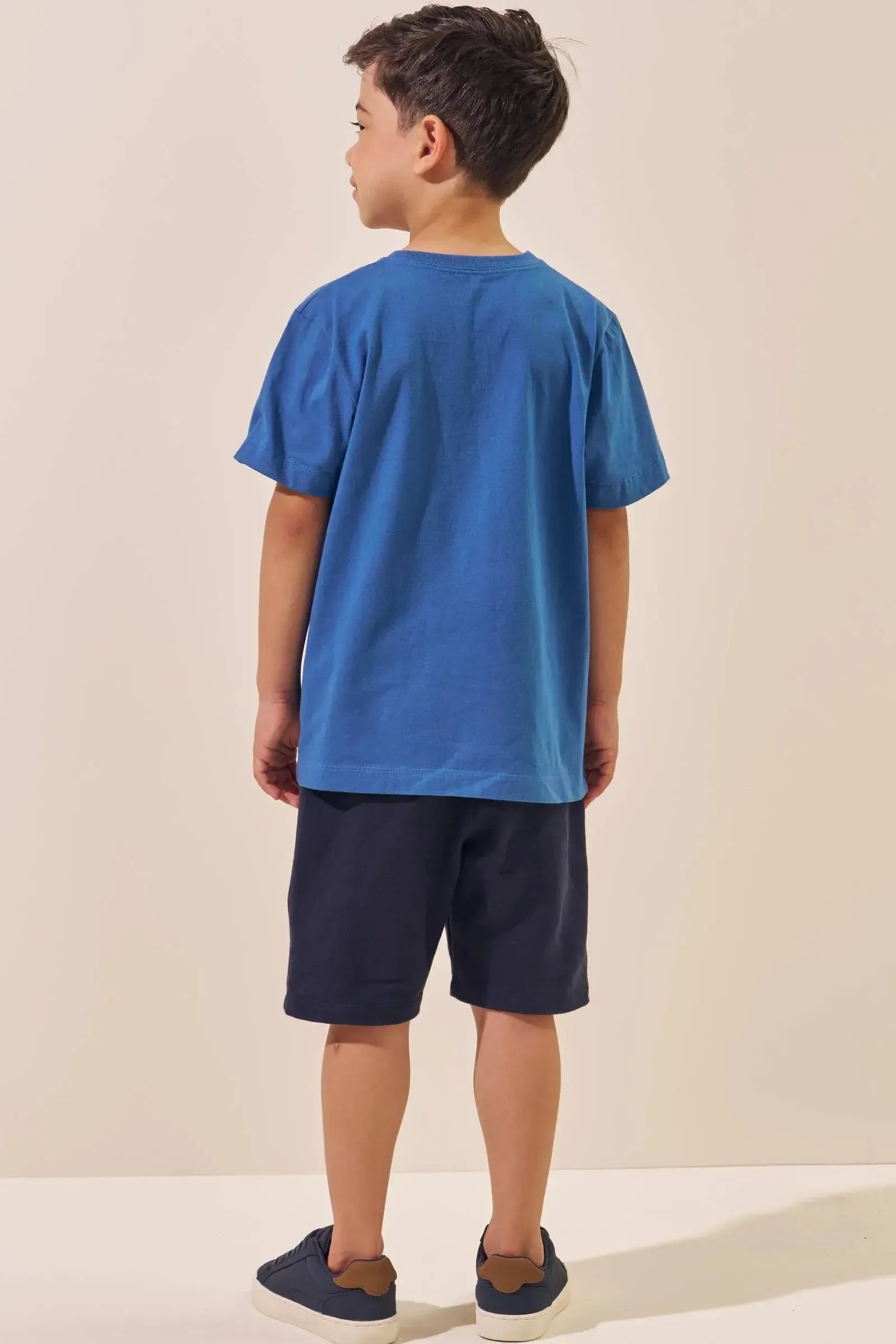 Camiseta em Meia Malha 96290 LucBoo Infantil Menino
