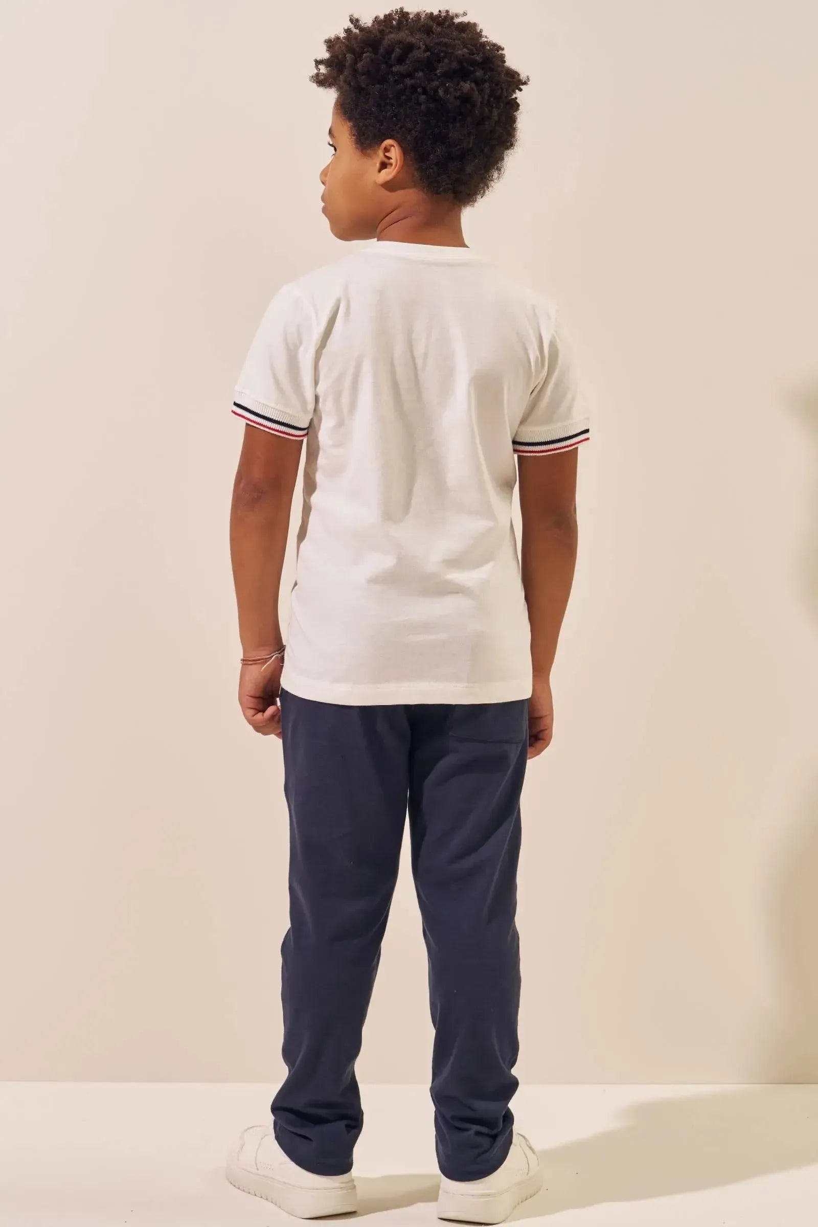 Camiseta em Meia Malha 96292 LucBoo Infantil Menino