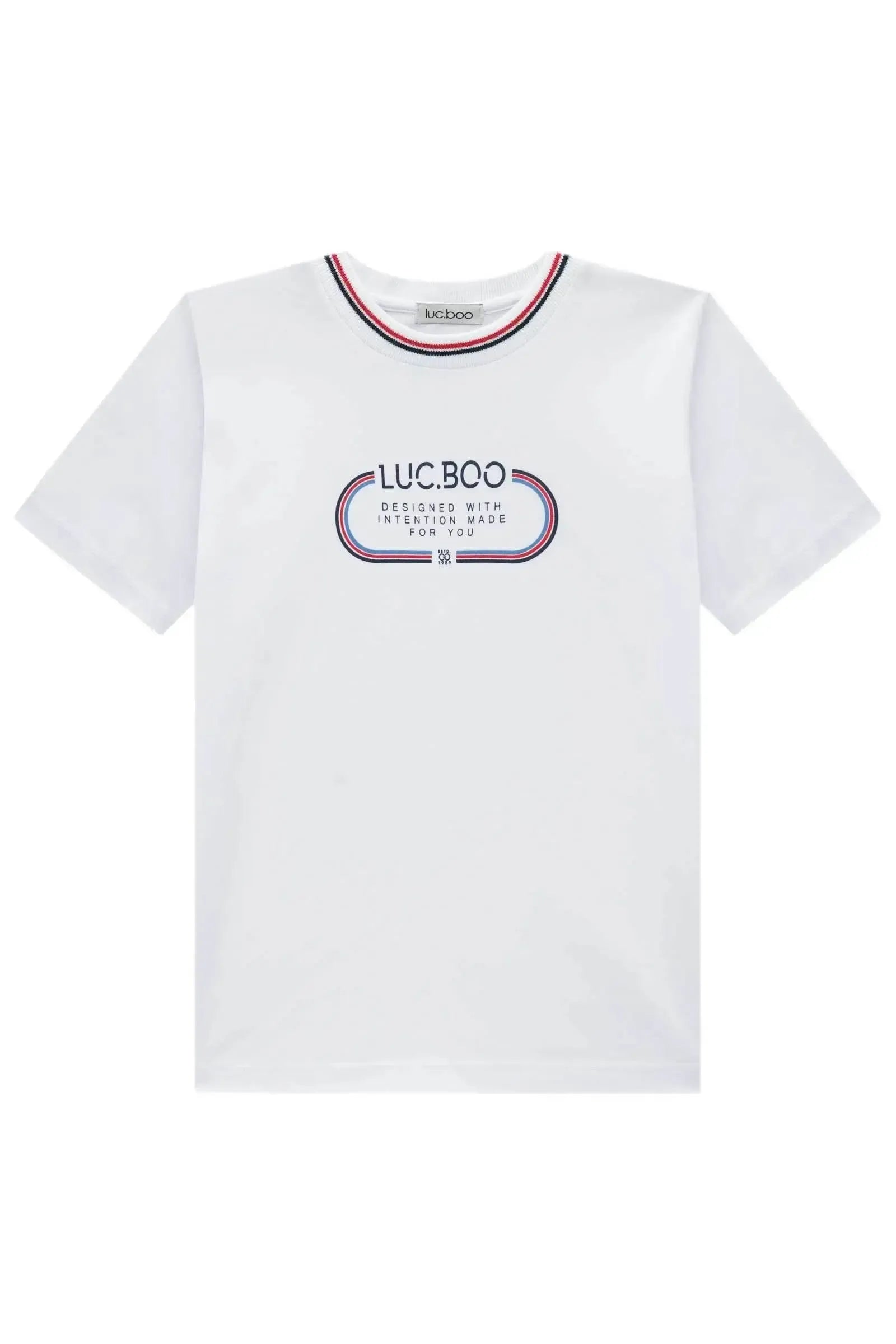 Camiseta em Meia Malha 96294 LucBoo Infantil Menino