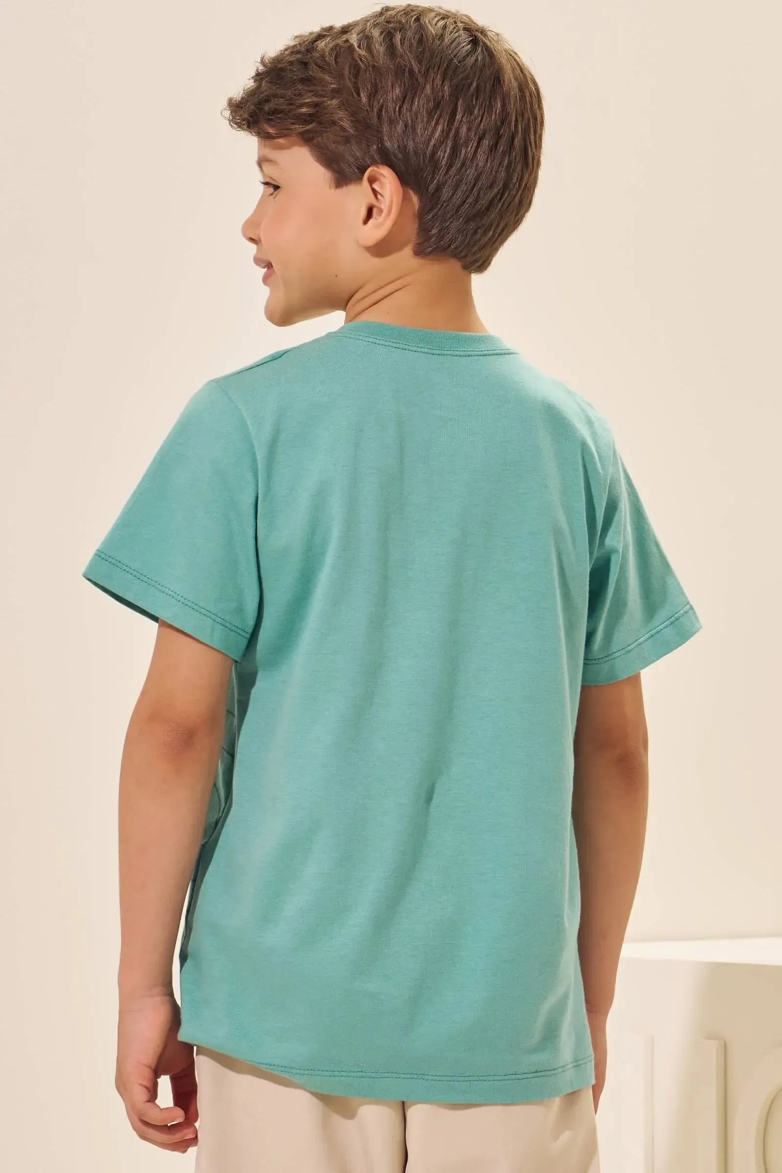 Camiseta em Meia Malha 96300 LucBoo Infantil Menino
