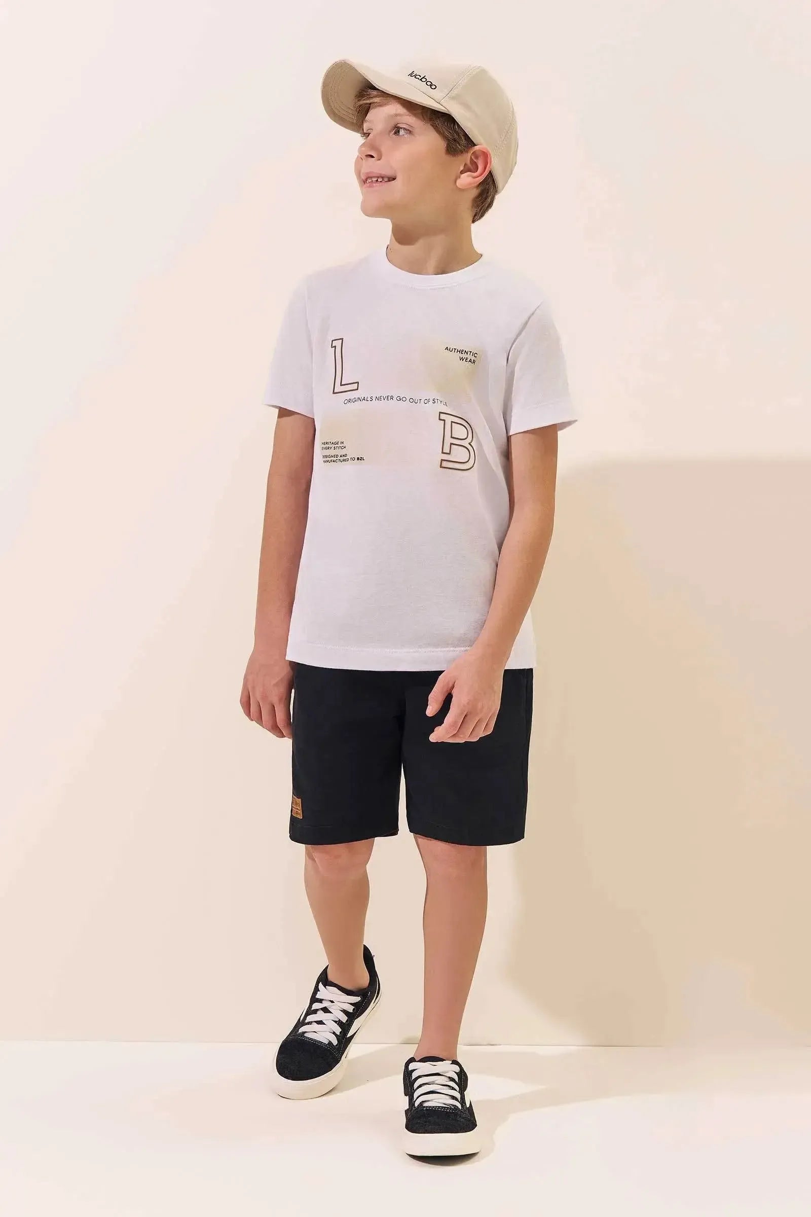 Camiseta em Meia Malha 96304 LucBoo Infantil Menino