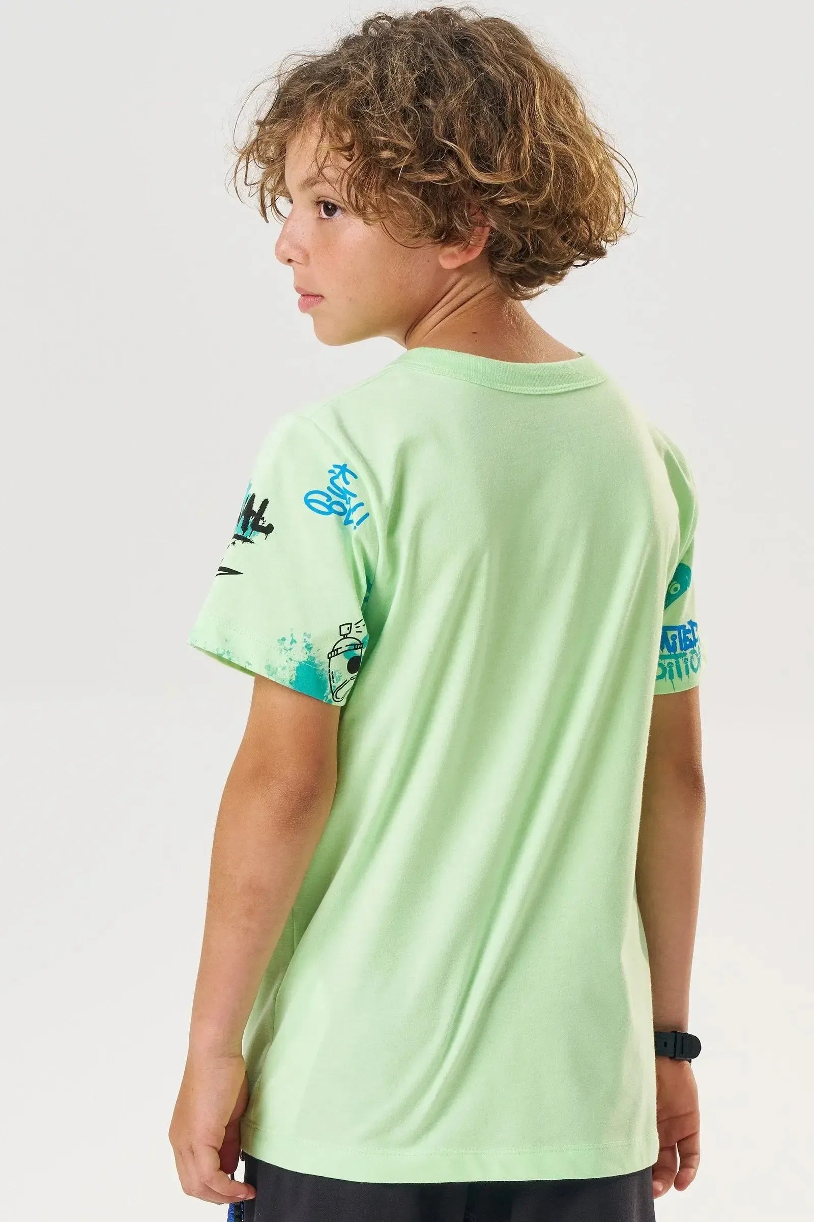 Camiseta em Meia Malha 83295 Johnny Fox Teen Menino