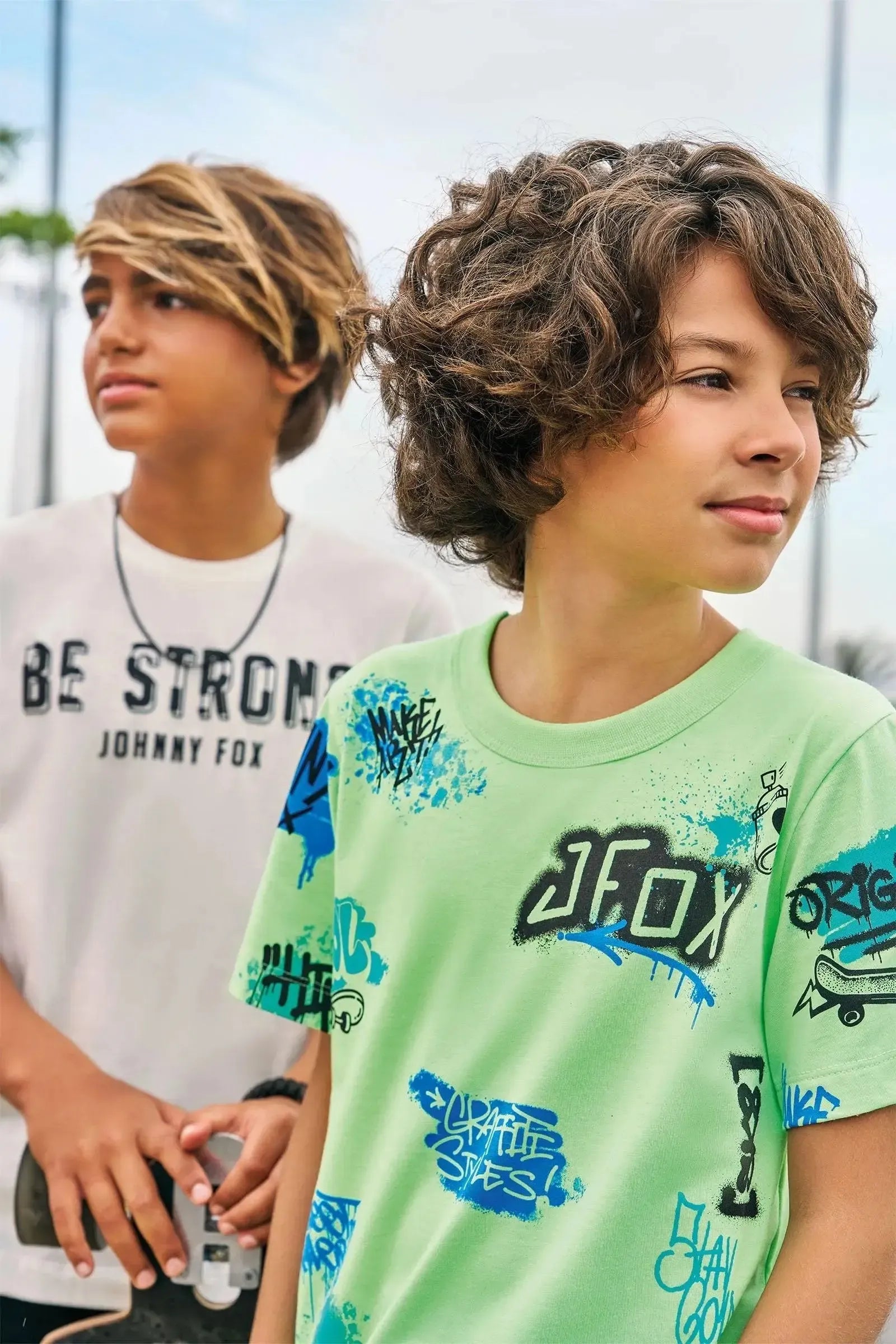 Camiseta em Meia Malha 83295 Johnny Fox Teen Menino