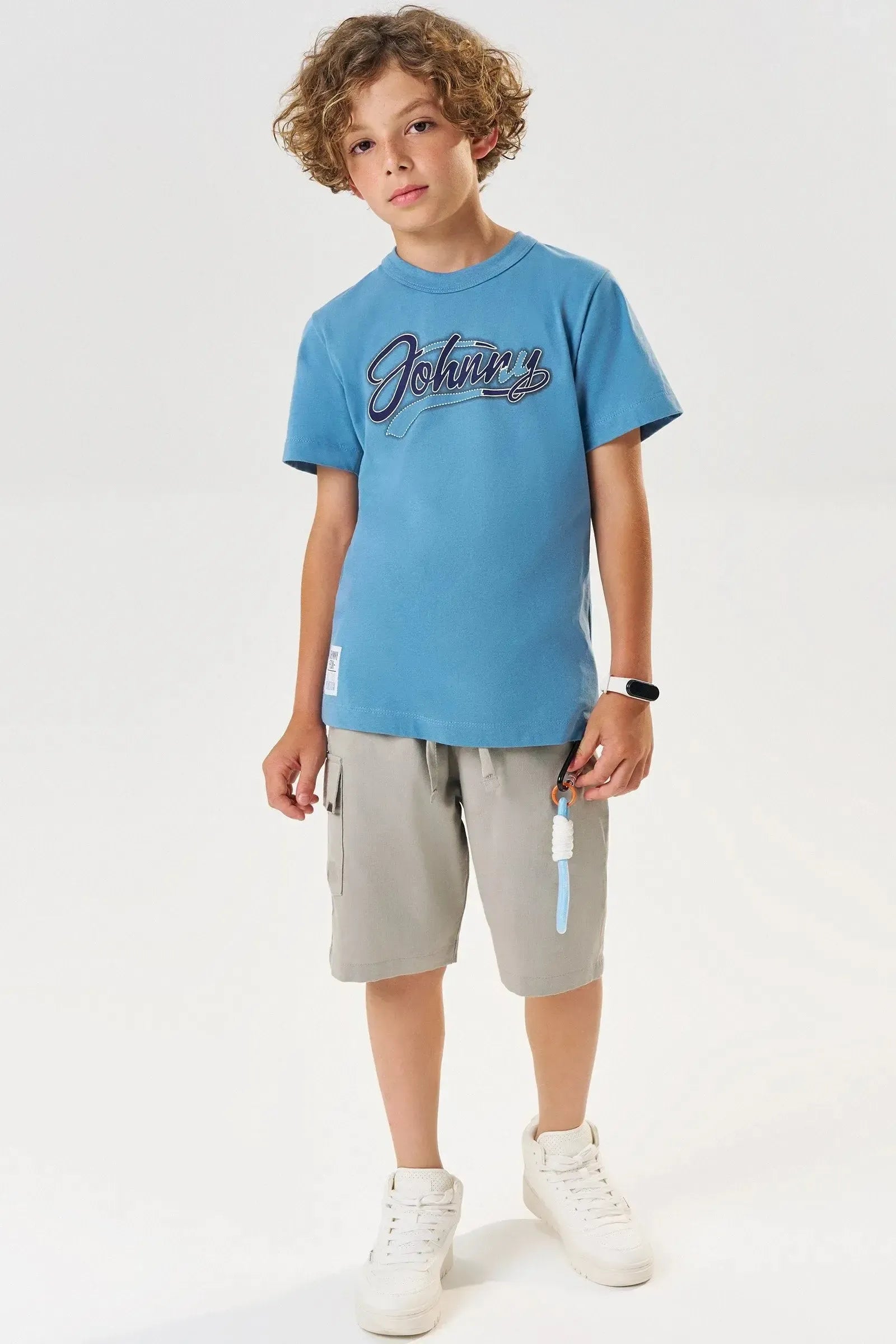 Camiseta em Meia Malha 83300 Johnny Fox Teen Menino