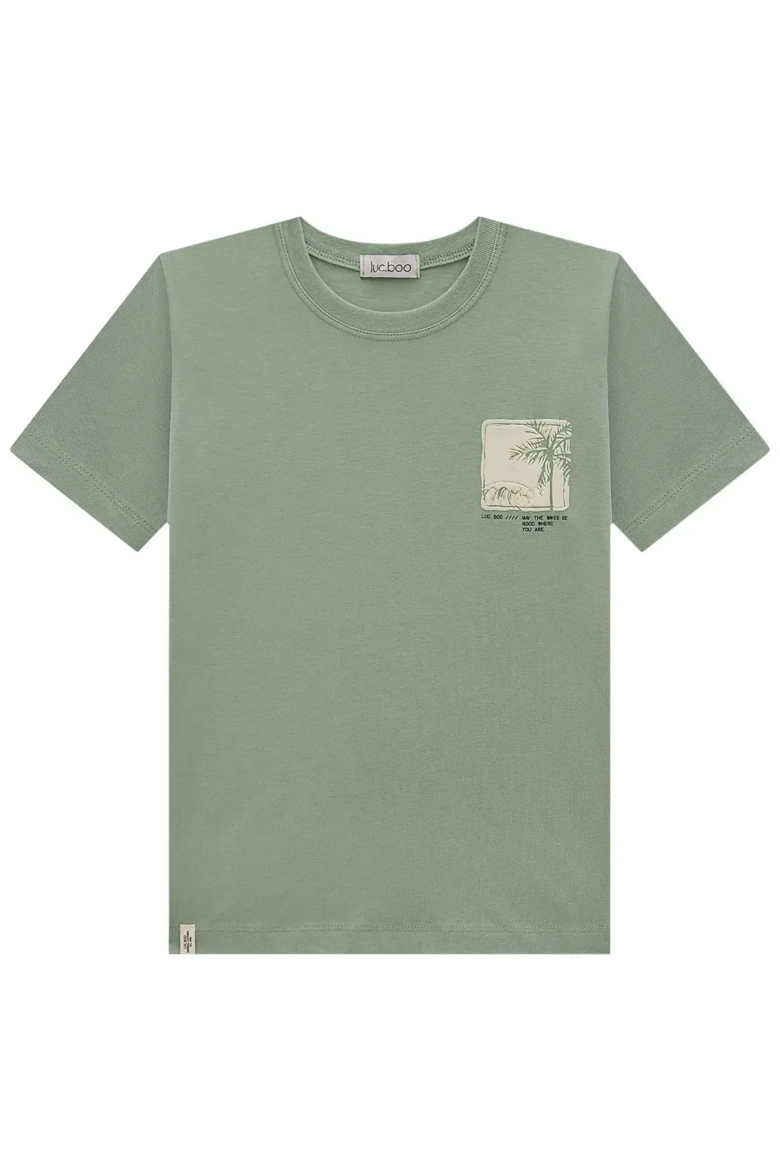 Camiseta em Meia Malha 83340 LucBoo Infantil Menino