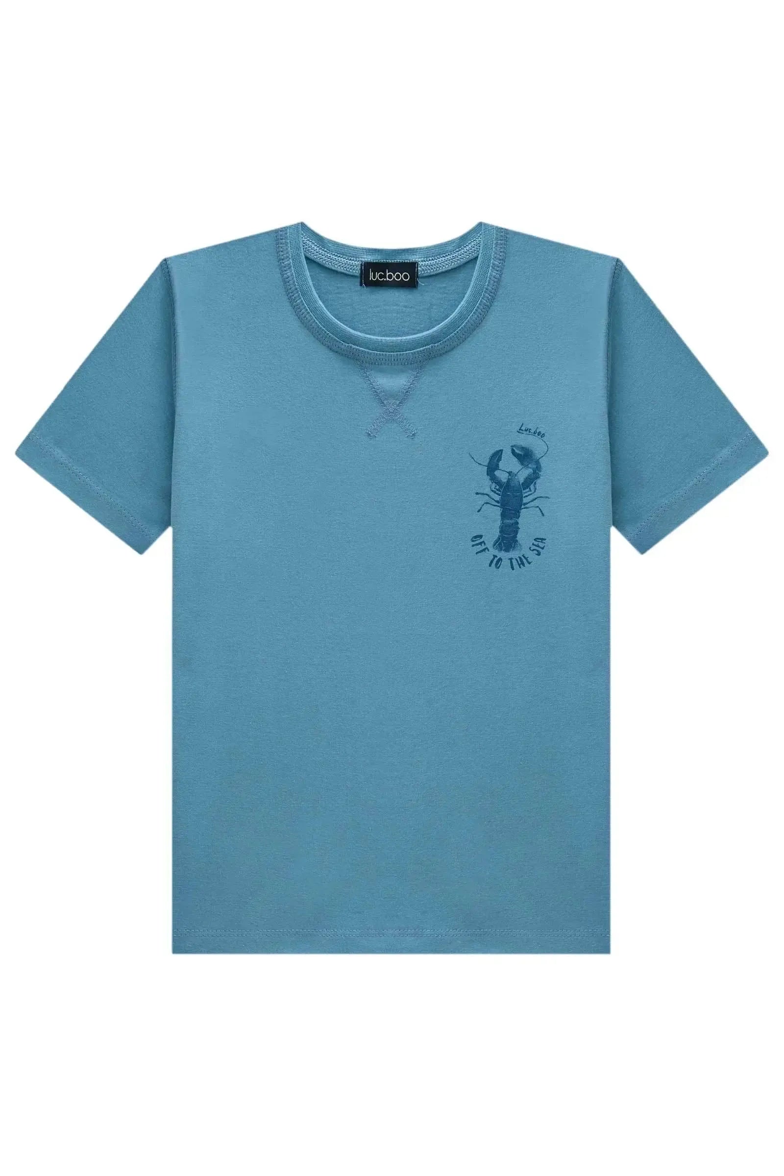 Camiseta em Meia Malha 83342 LucBoo Infantil Menino