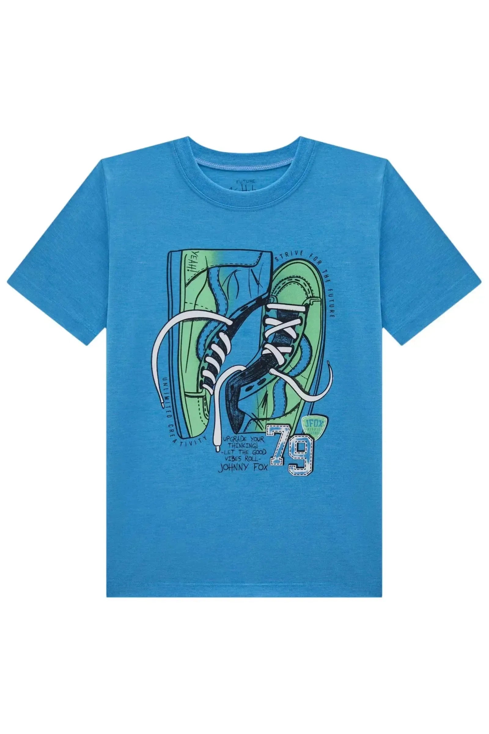Camiseta em Meia Malha 83421 Johnny Fox Teen Menino