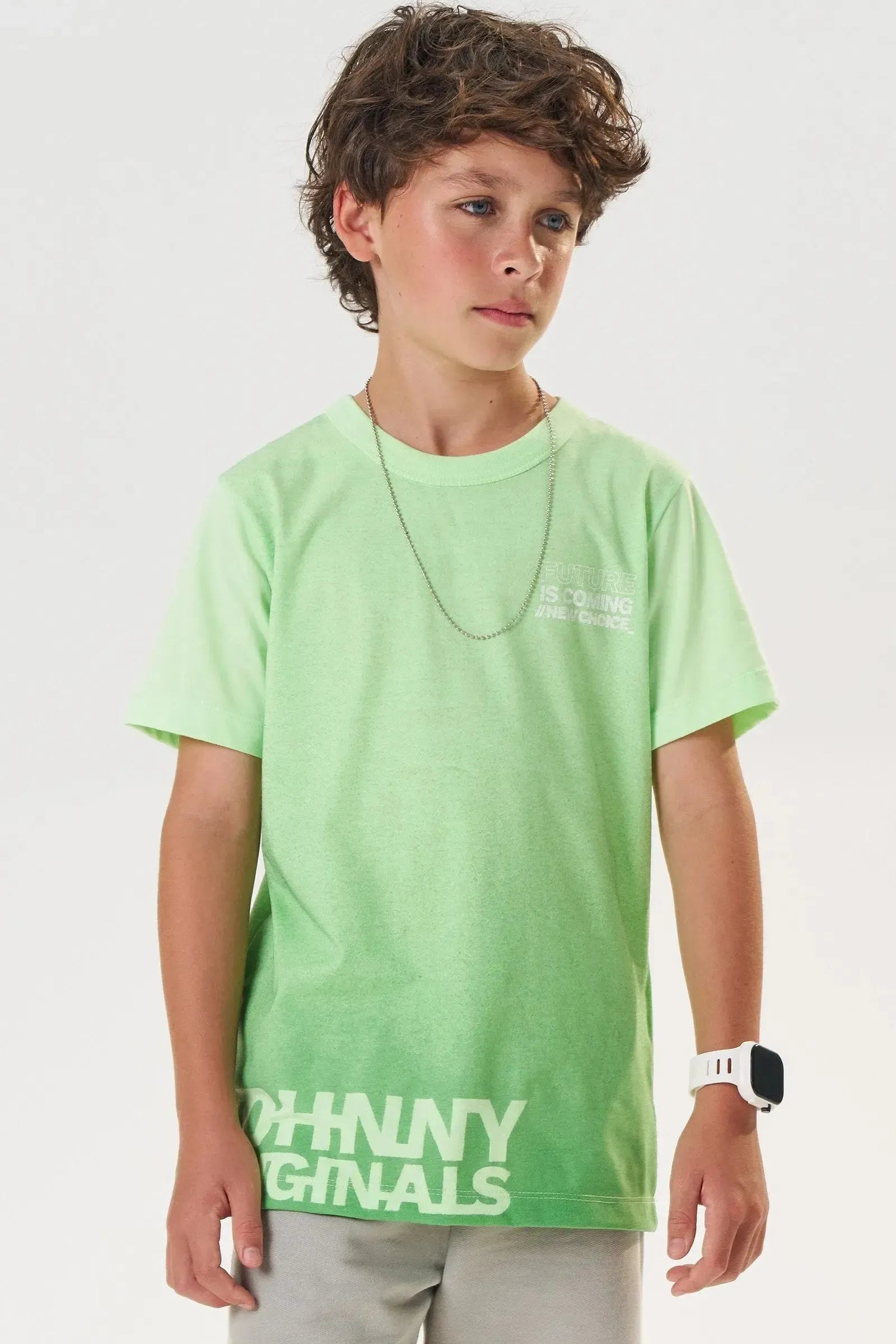 Camiseta em Meia Malha 83423 Johnny Fox Teen Menino