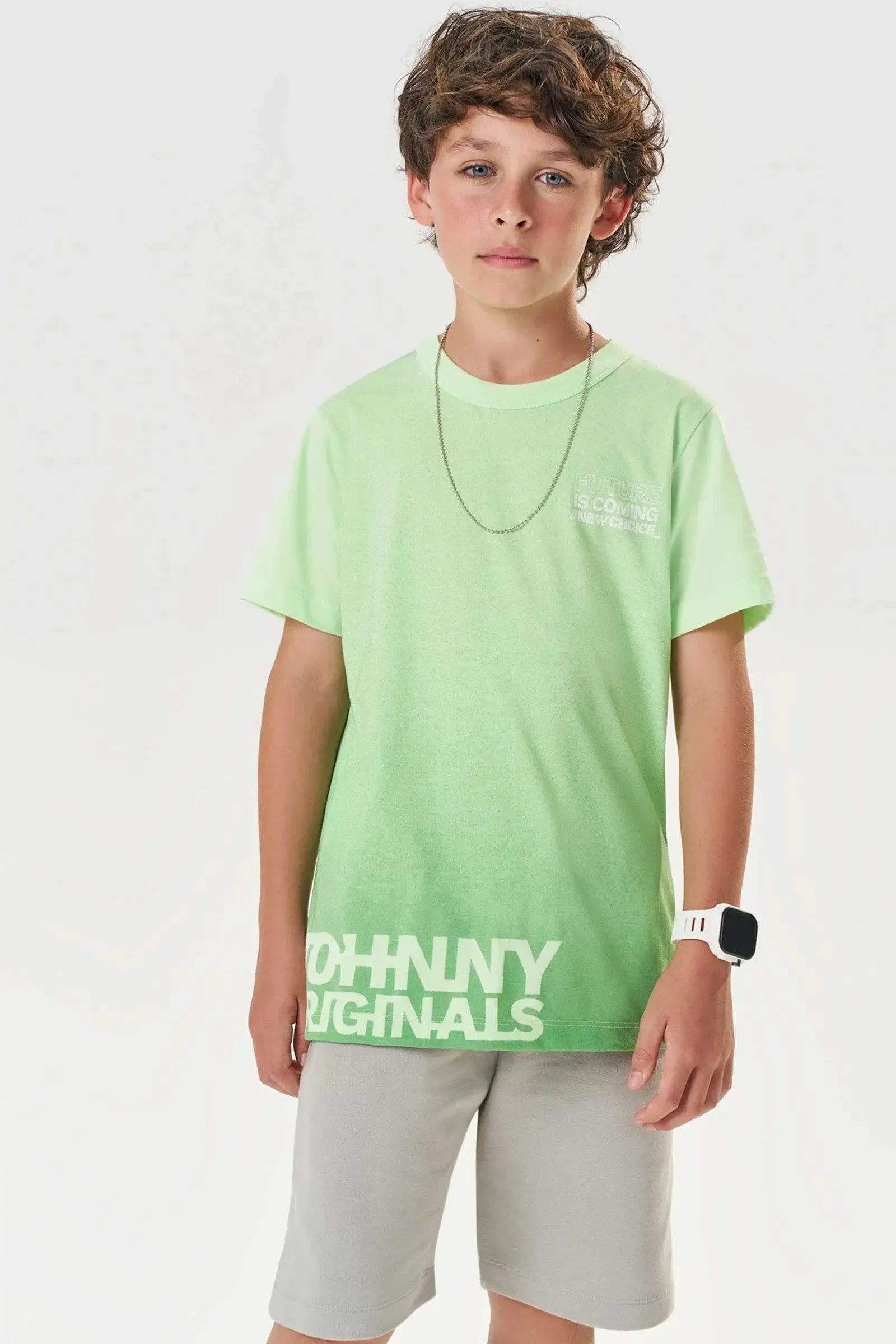 Camiseta em Meia Malha 83423 Johnny Fox Teen Menino