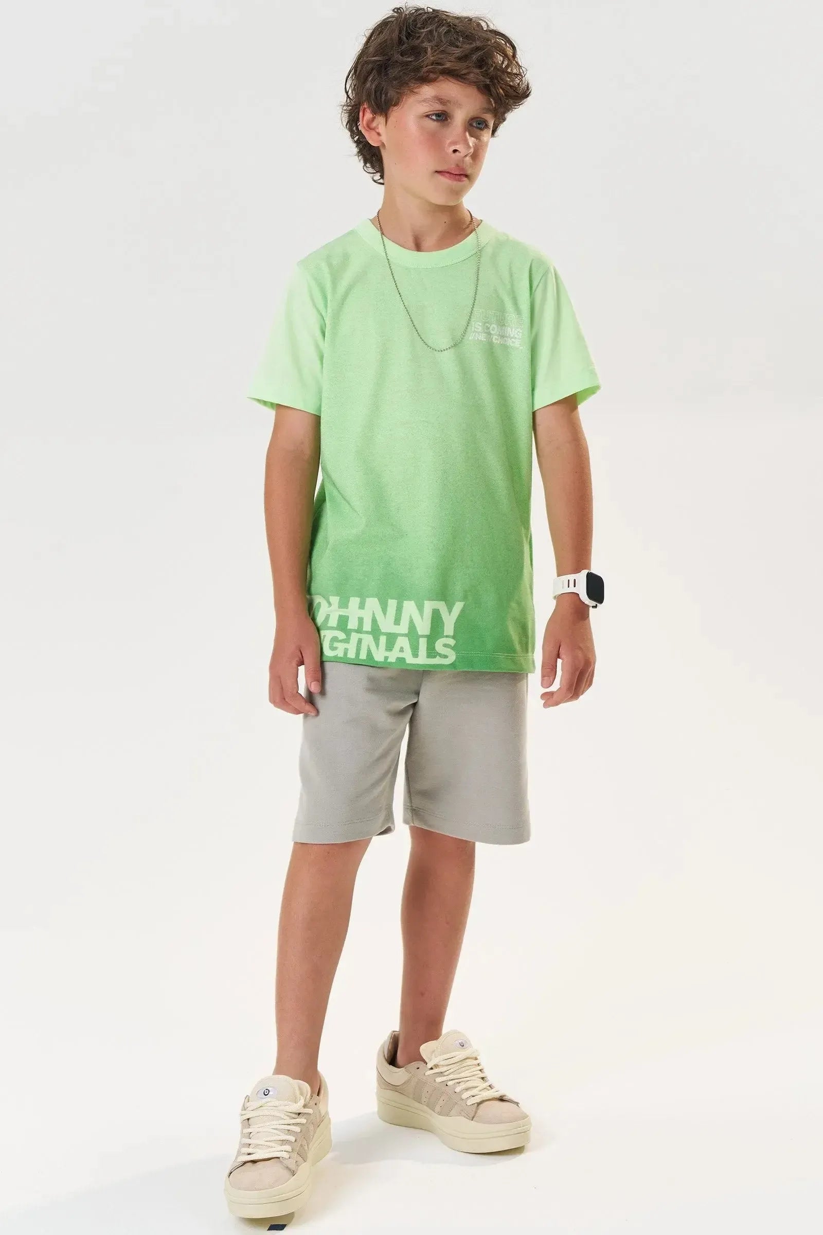 Camiseta em Meia Malha 83423 Johnny Fox Teen Menino