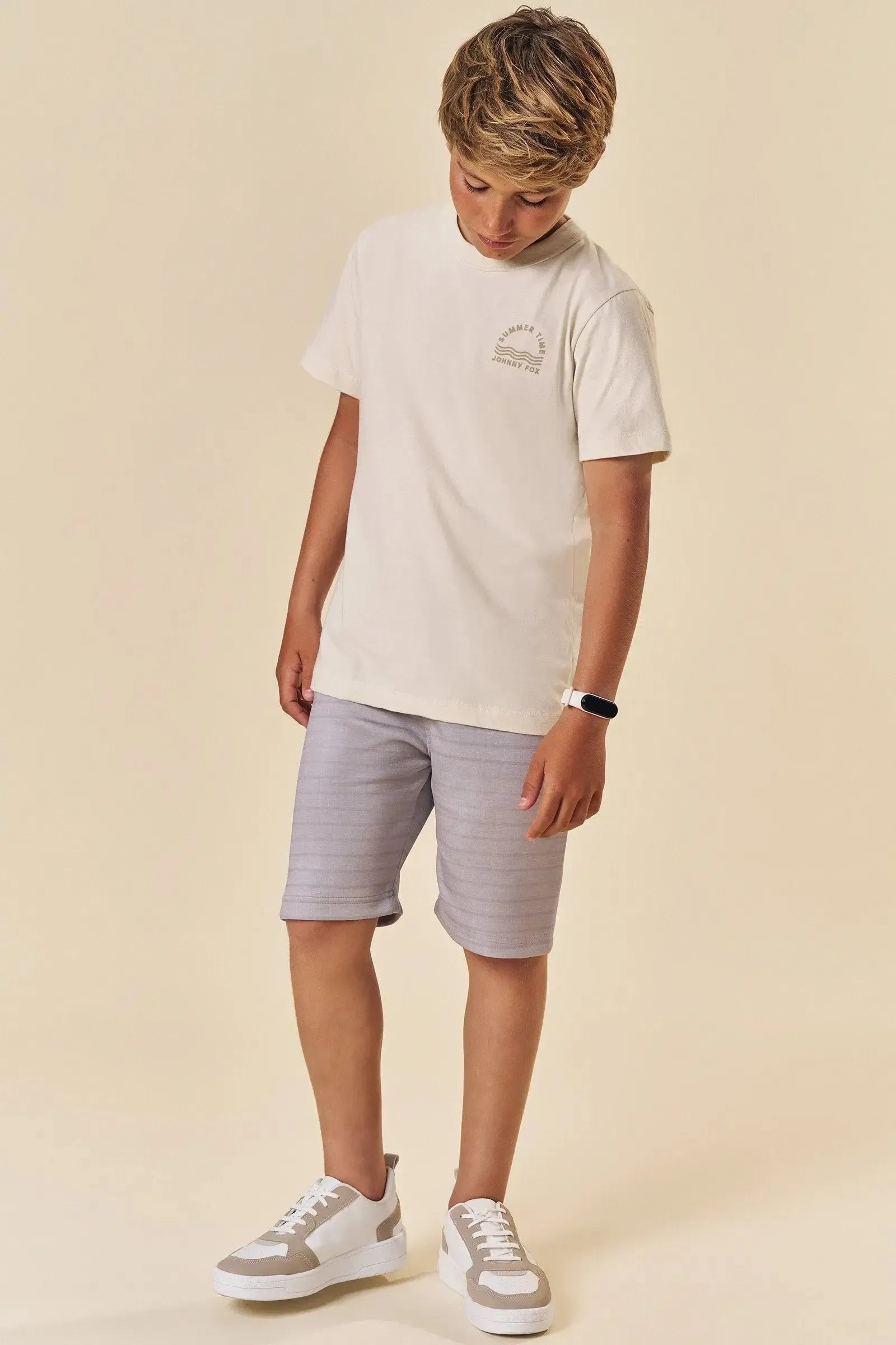 Camiseta em Meia Malha 83507 Johnny Fox Teen Menino