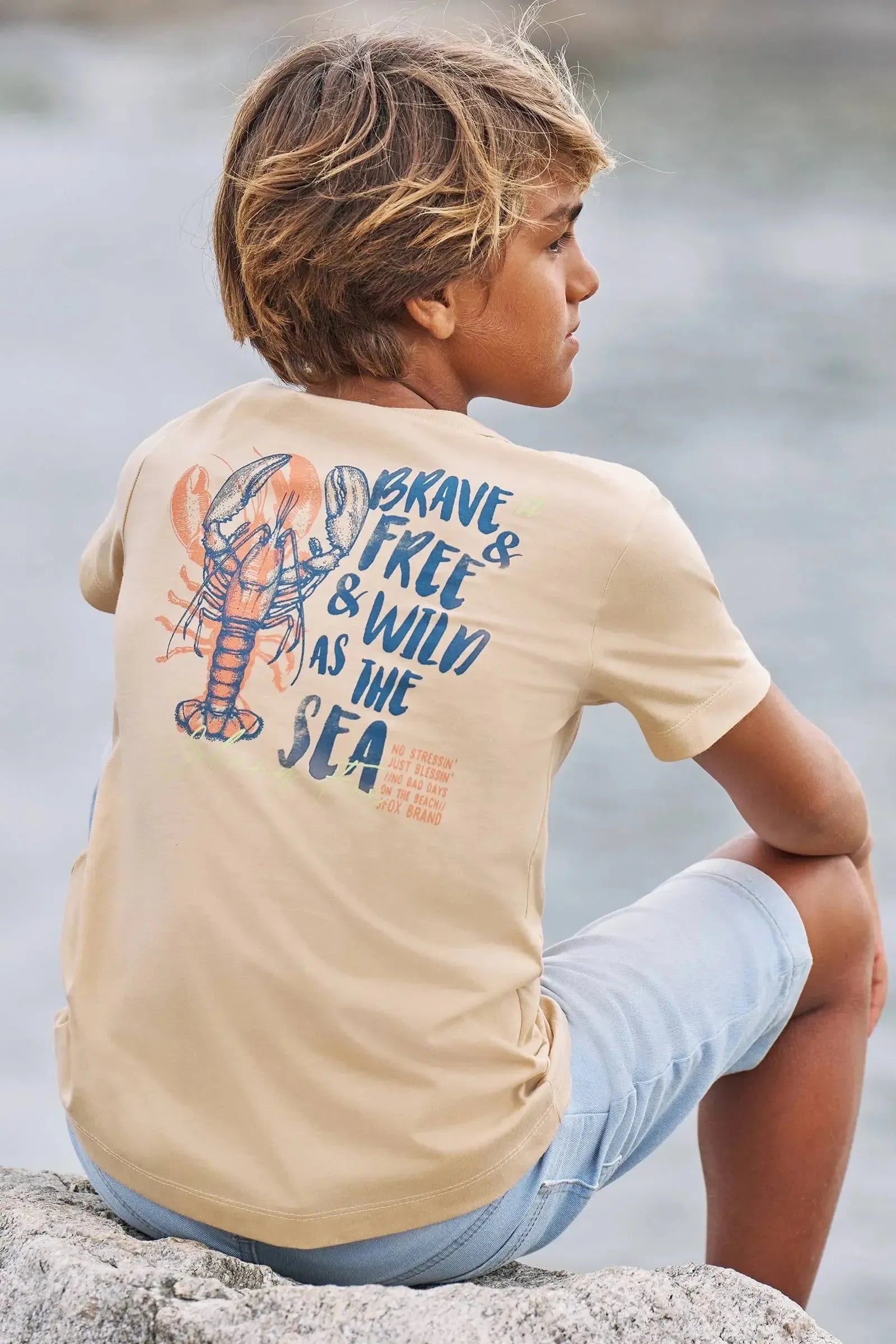 Camiseta em Meia Malha 83572 Johnny Fox Teen Menino