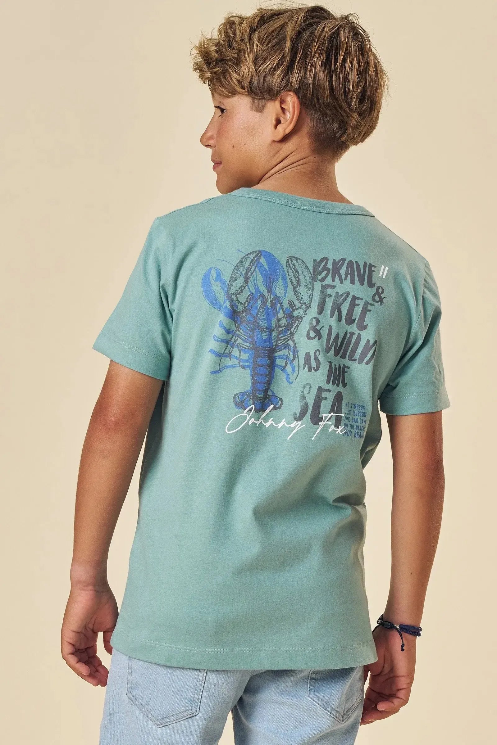 Camiseta em Meia Malha 83572 Johnny Fox Teen Menino