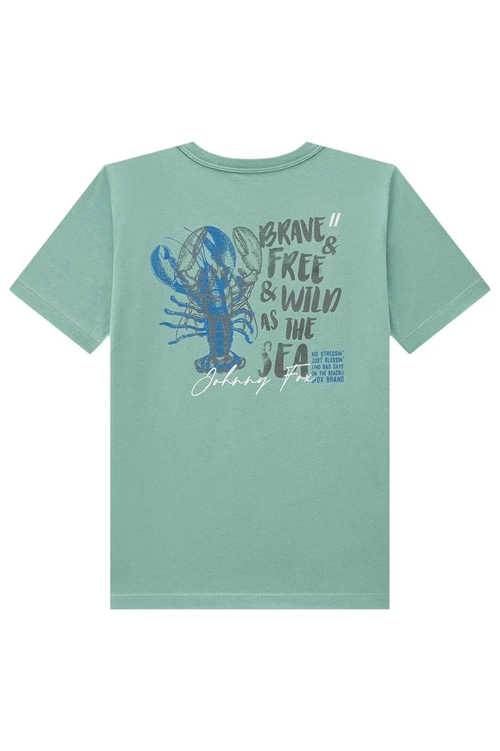 Camiseta em Meia Malha 83572 Johnny Fox Teen Menino