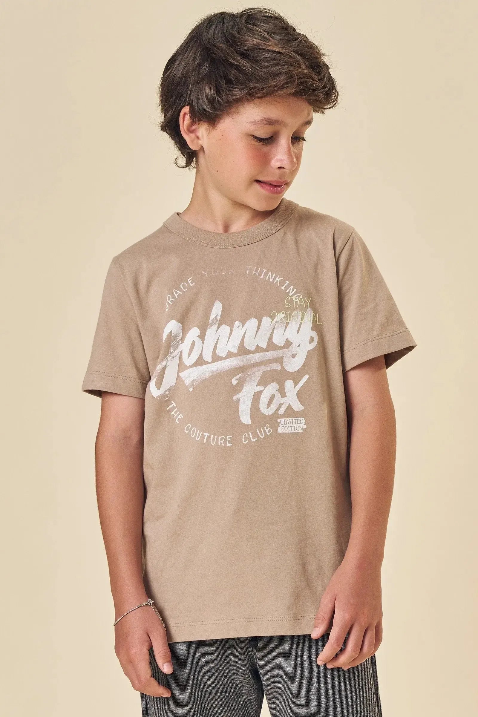 Camiseta em Meia Malha 83759 Johnny Fox Teen Menino