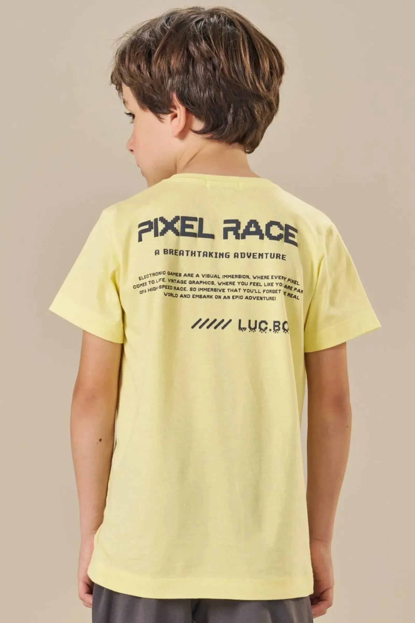Camiseta em Meia Malha 84462 LucBoo Infantil Menino