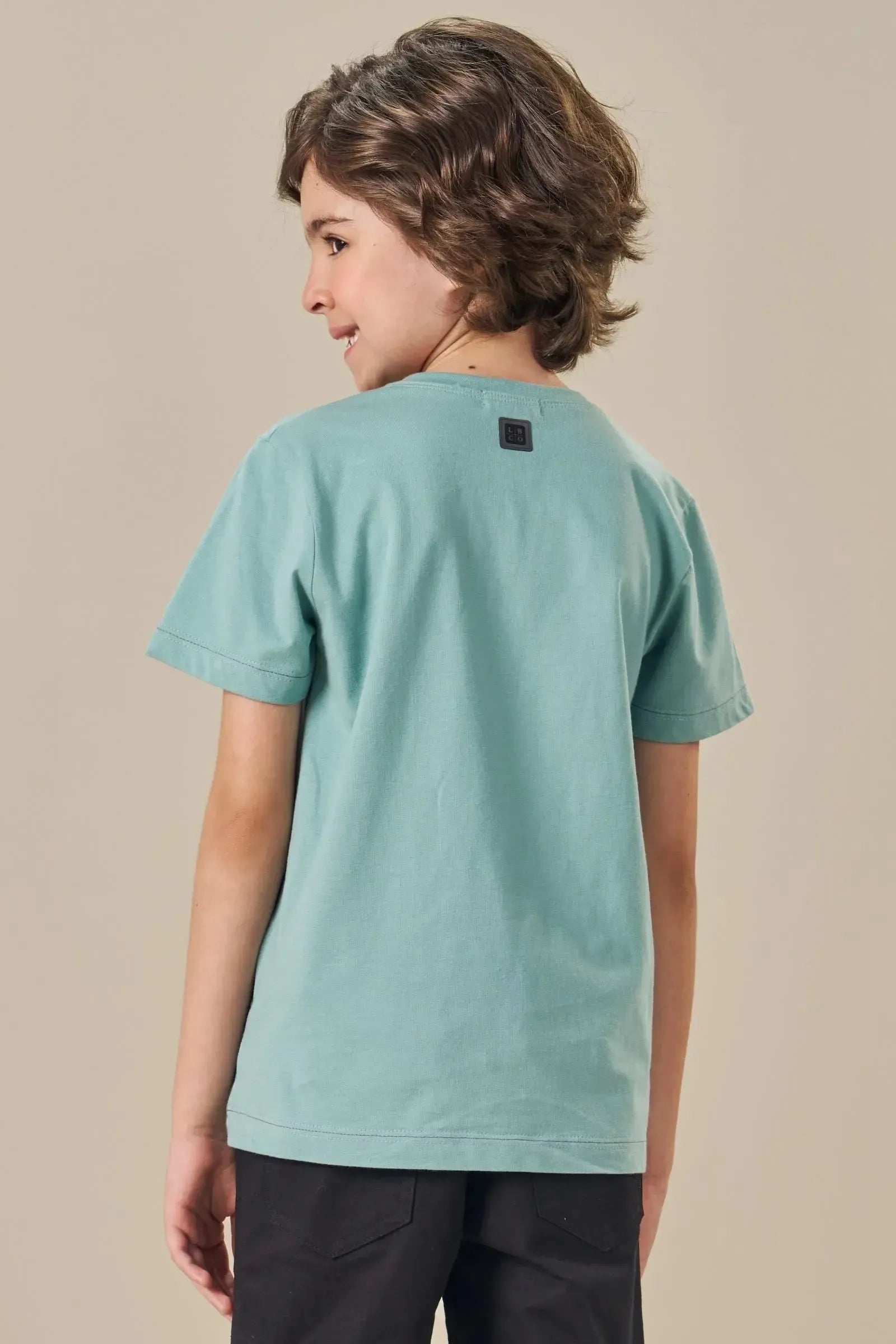 Camiseta em Meia Malha 84463 LucBoo Infantil Menino