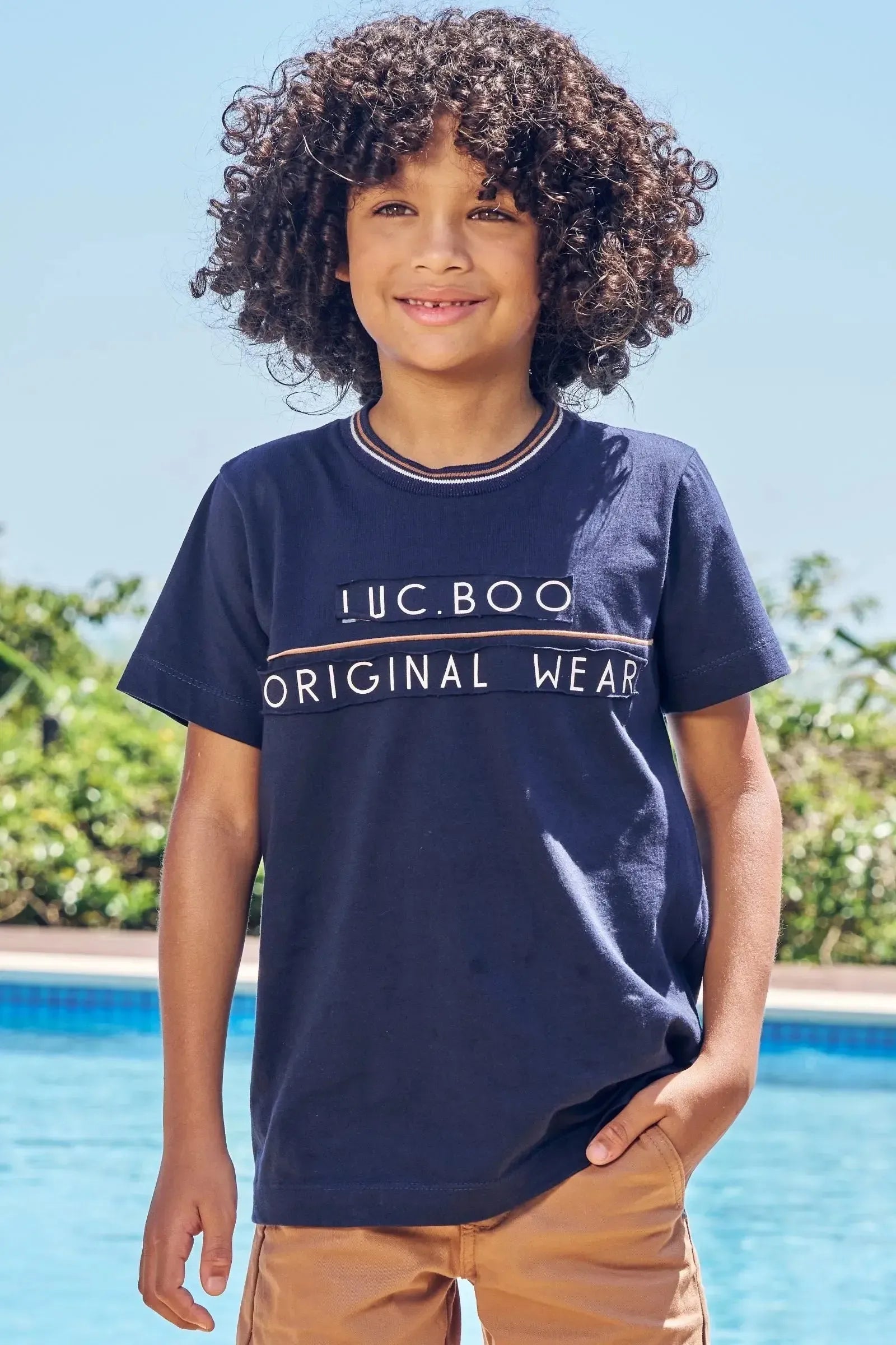 Camiseta em Meia Malha 84552 LucBoo Infantil Menino