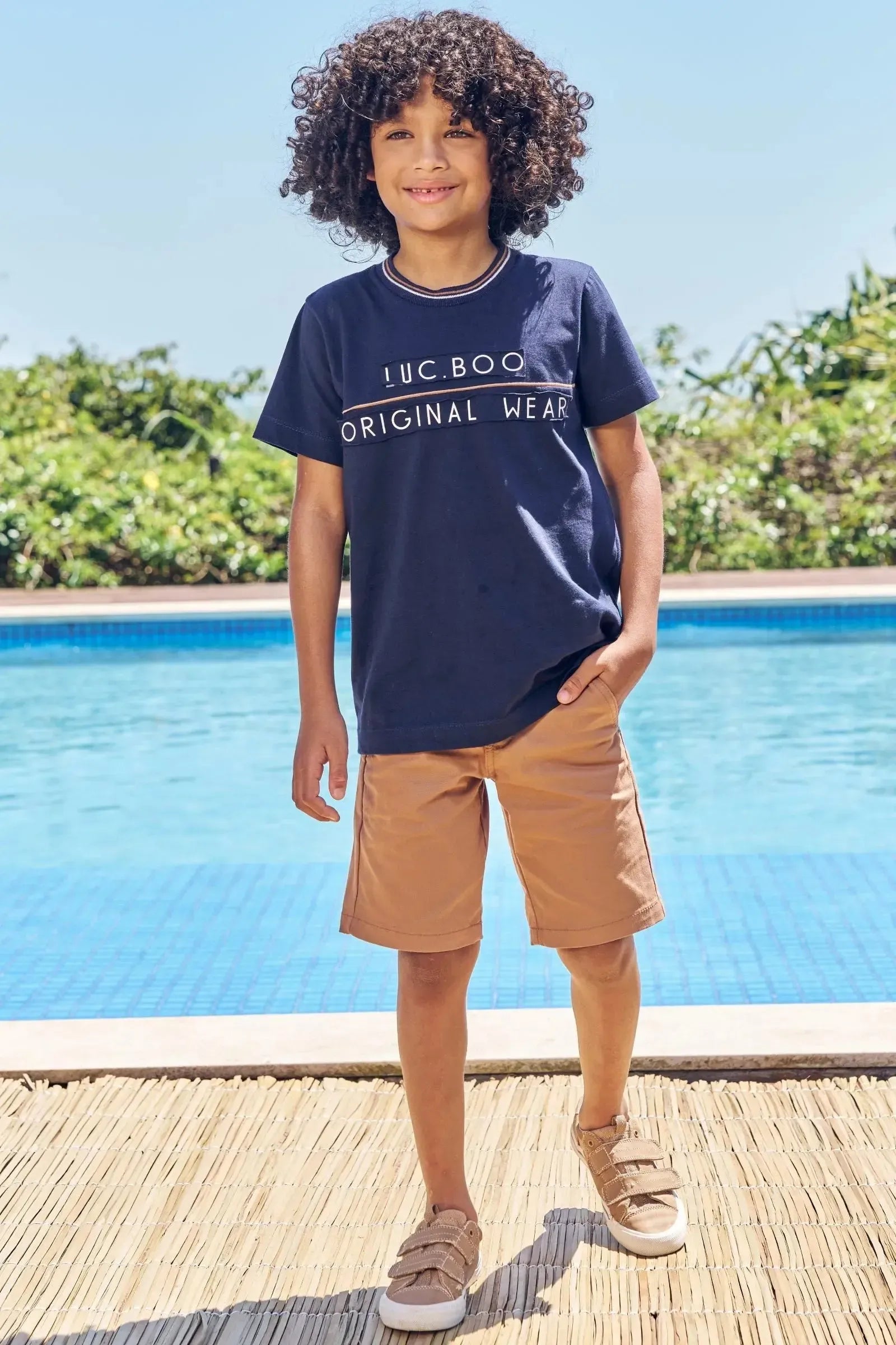 Camiseta em Meia Malha 84552 LucBoo Infantil Menino