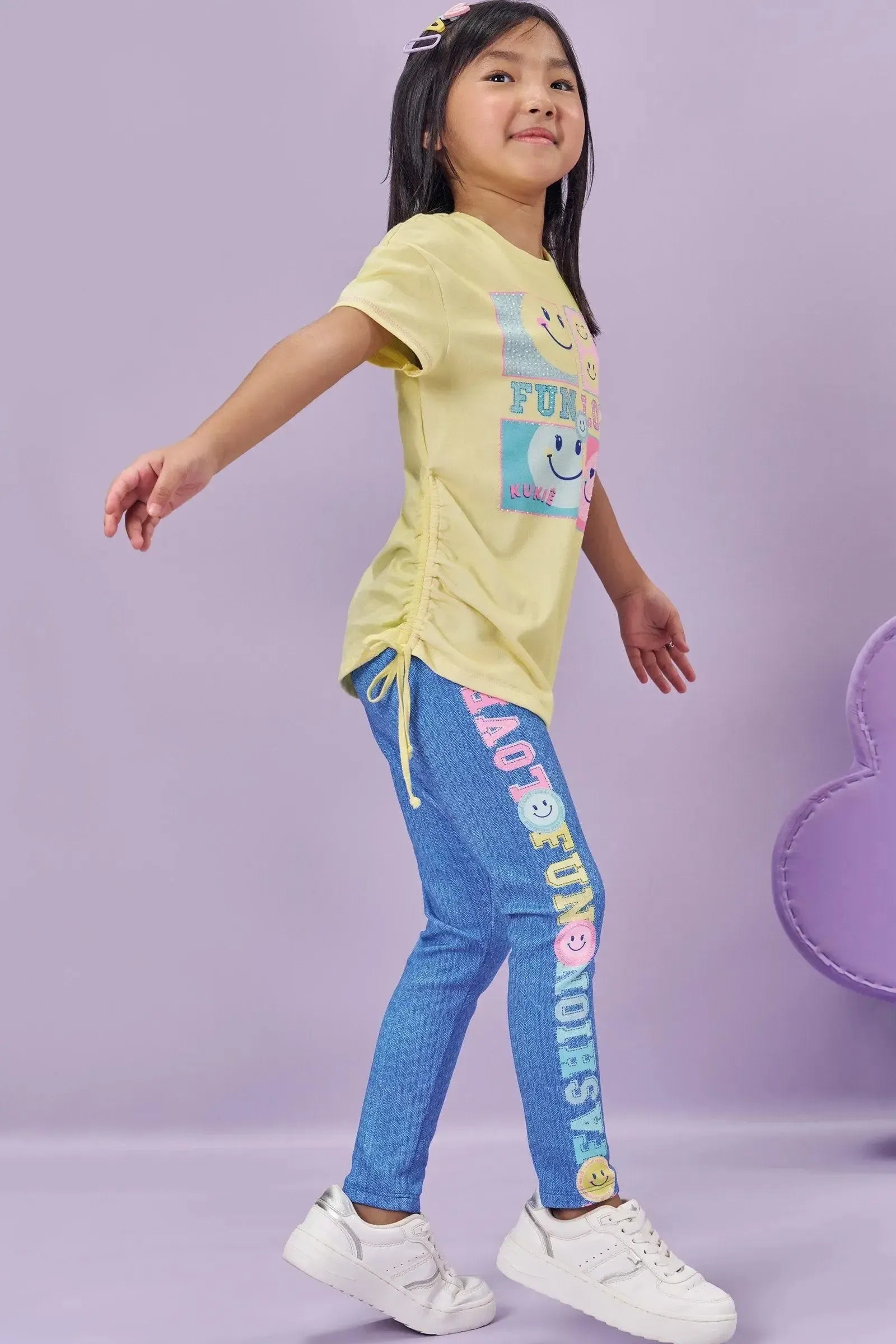 Camiseta em Meia Malha 85281 Kukiê Infantil Menina