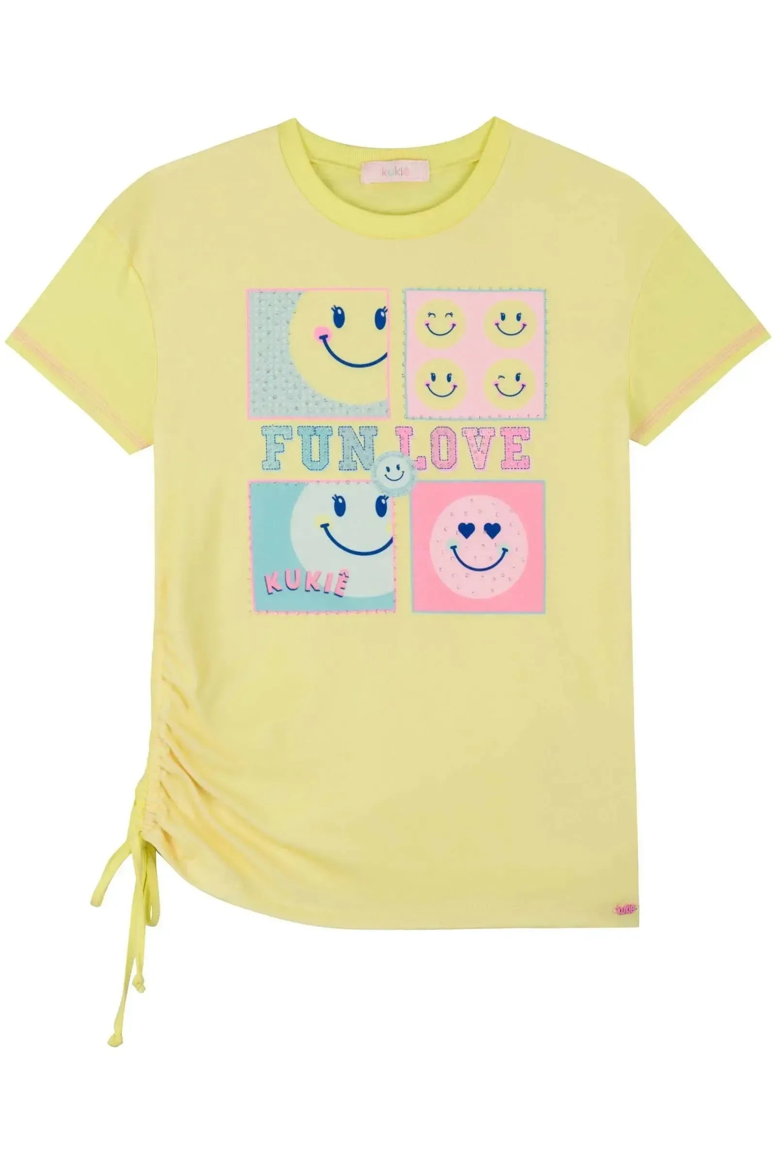 Camiseta em Meia Malha 85281 Kukiê Infantil Menina