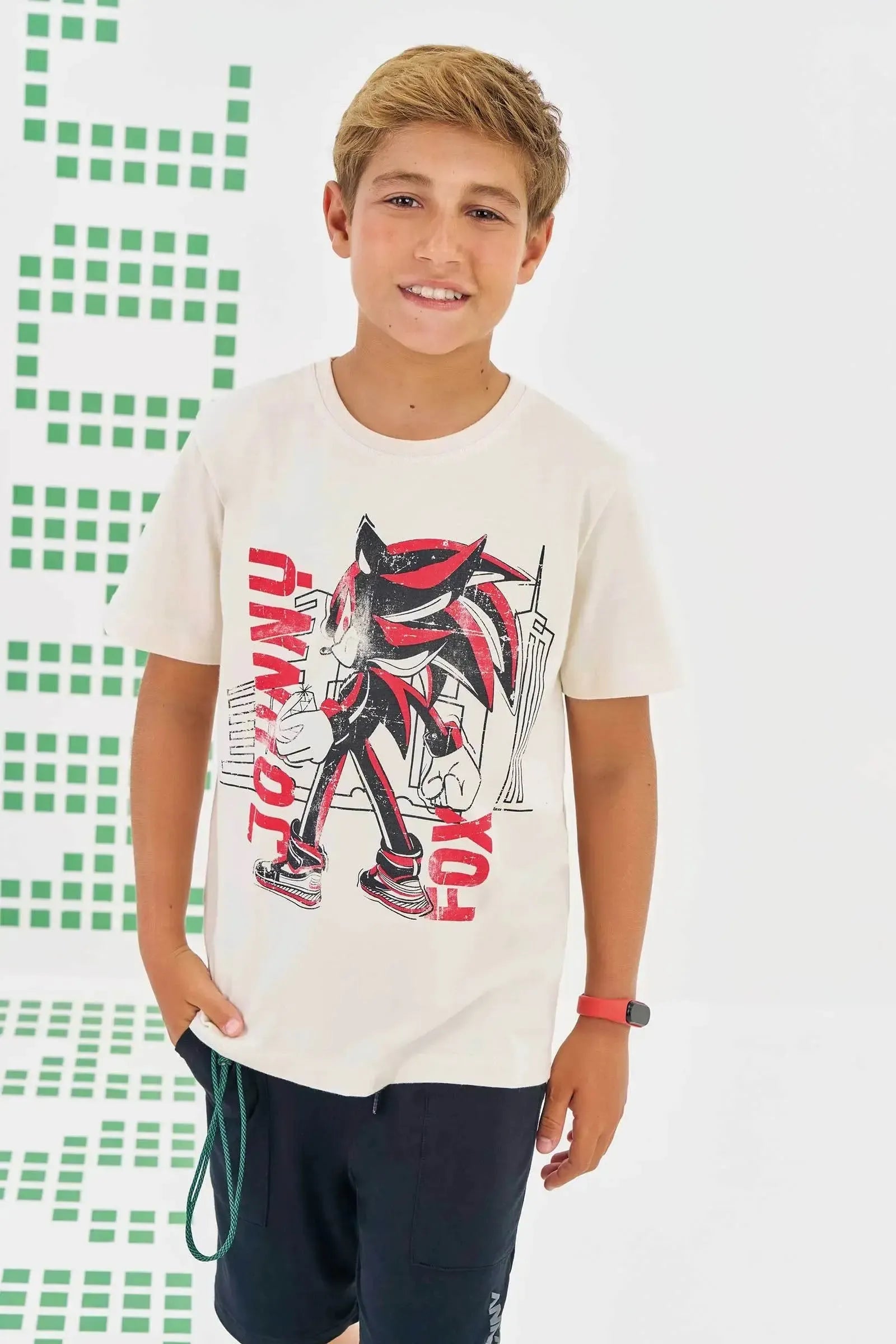 Camiseta em Meia Malha 86316 Johnny Fox Teen Menino