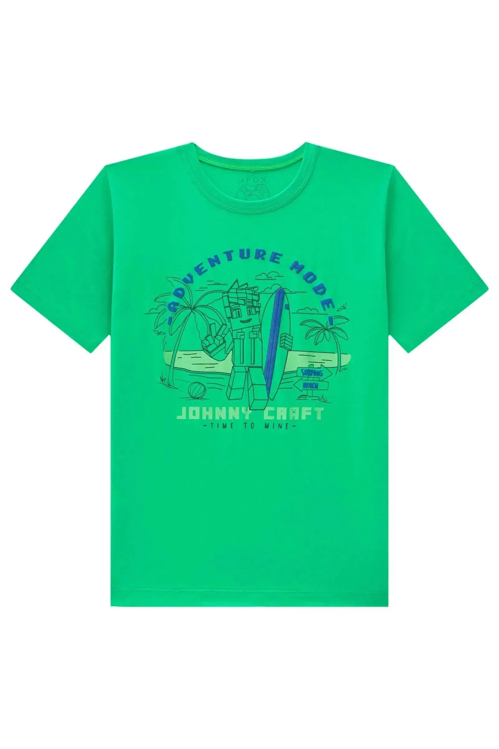 Camiseta em Meia Malha 86318 Johnny Fox Teen Menino