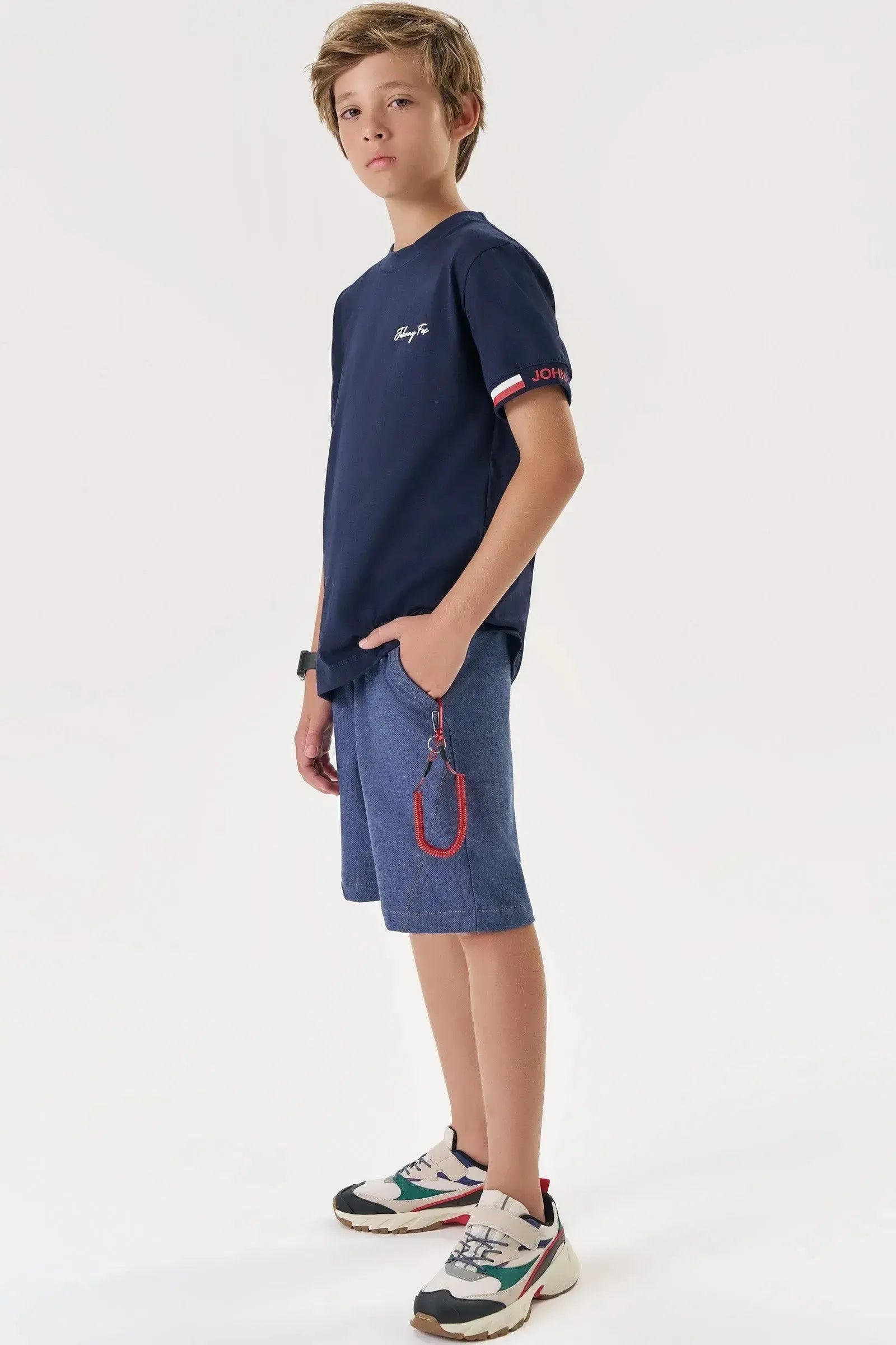 Camiseta em Meia Malha 87001 Johnny Fox Teen Menino