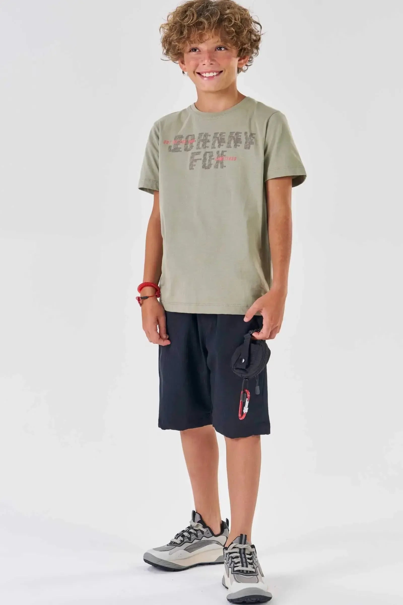 Camiseta em Meia Malha 87002 Johnny Fox Teen Menino