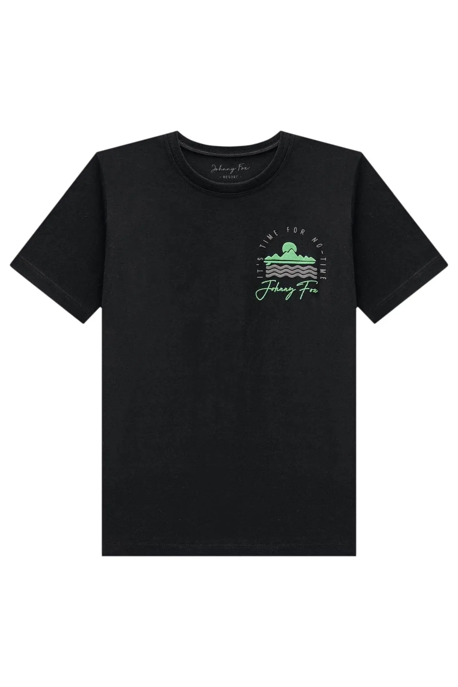 Camiseta em Meia Malha 87006 Johnny Fox Teen Menino