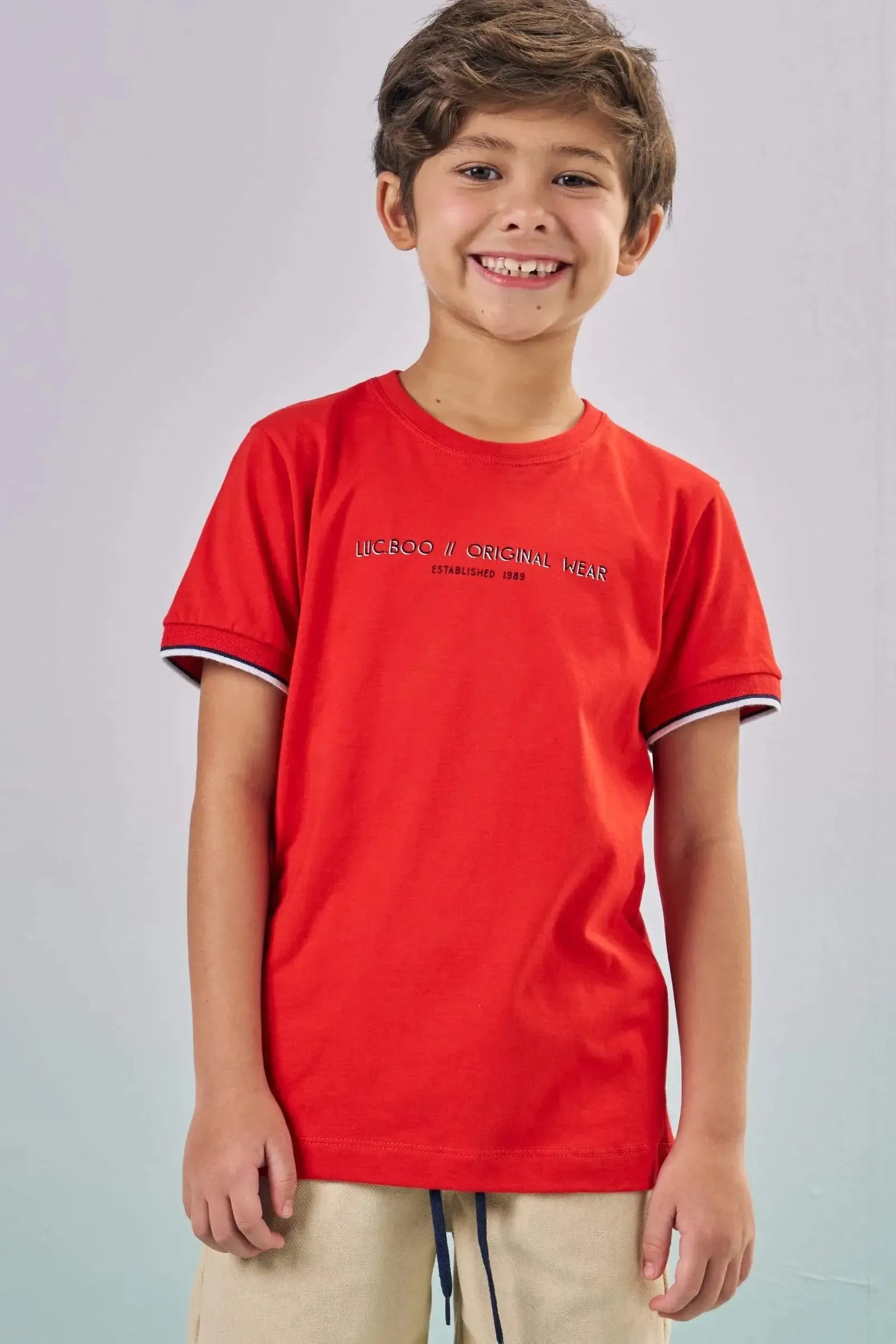 Camiseta em Meia Malha 87287 LucBoo Infantil Menino