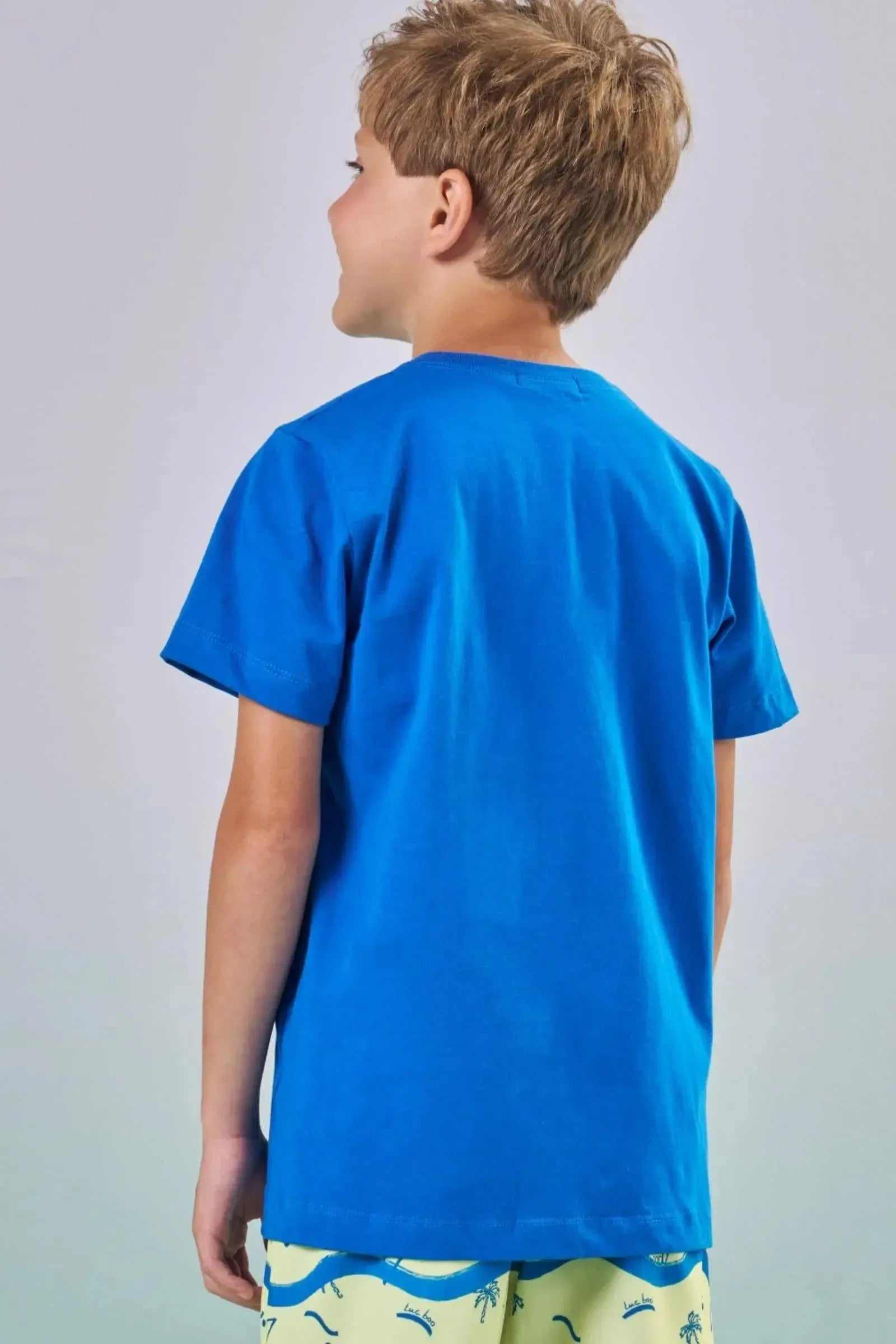 Camiseta em Meia Malha 87289 LucBoo Infantil Menino