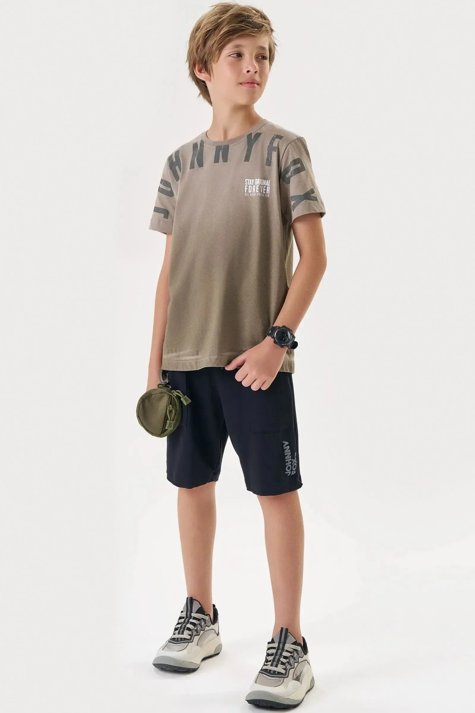 Camiseta em Meia Malha 87620 Johnny Fox Teen Menino