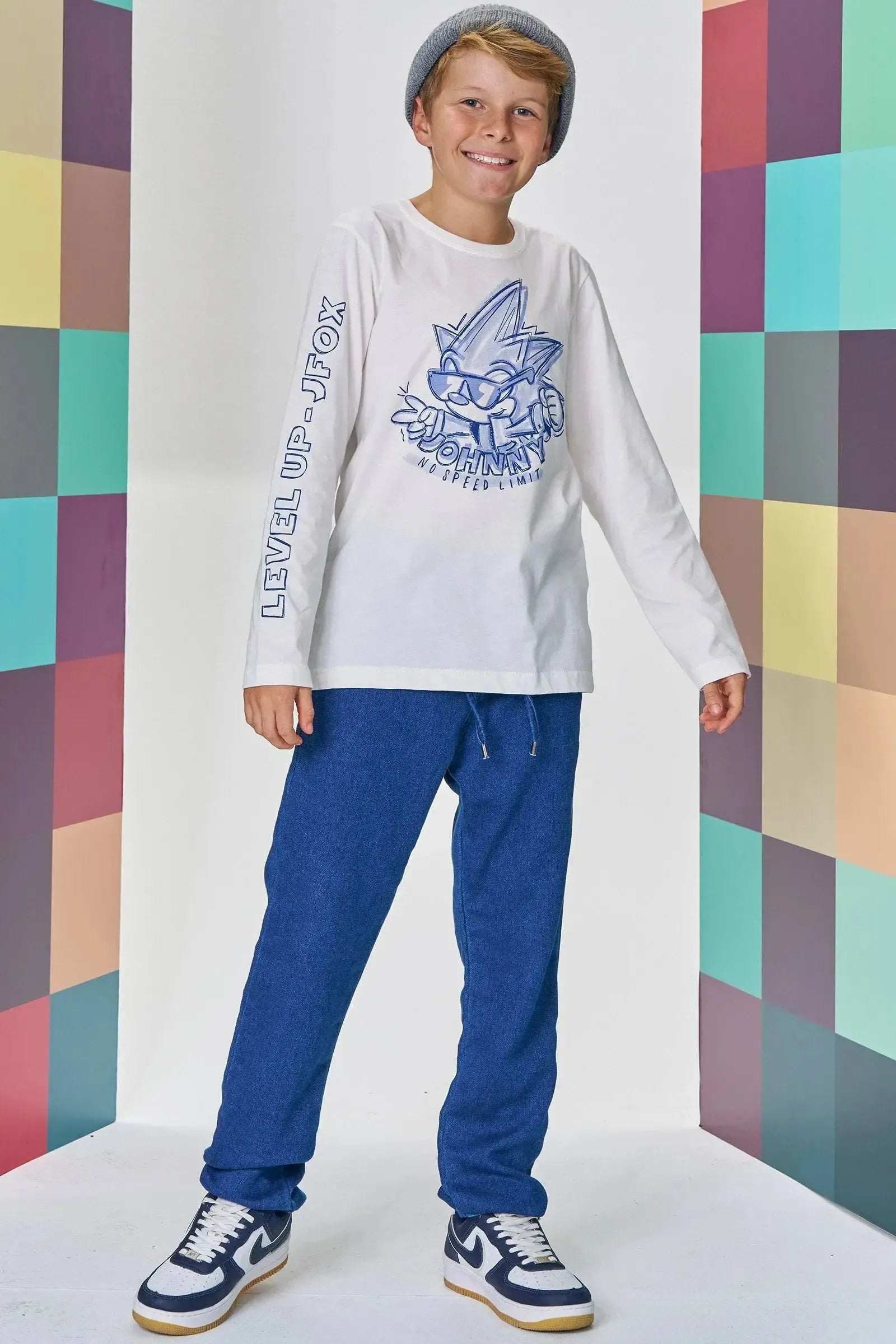 Camiseta em Meia Malha 89118 Johnny Fox Teen Menino
