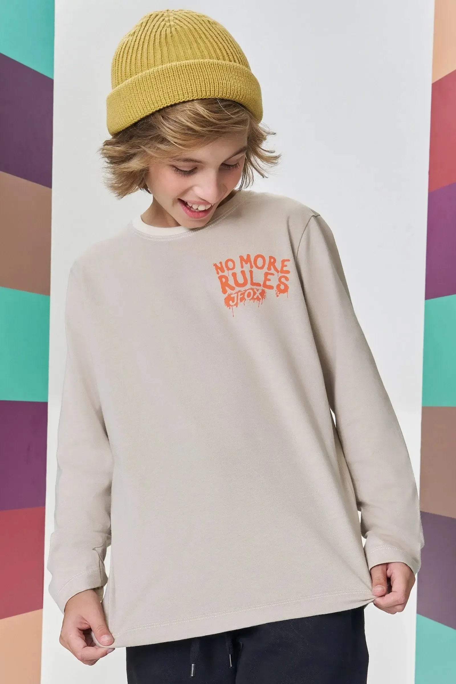 Camiseta em Meia Malha 89126 Johnny Fox Teen Menino