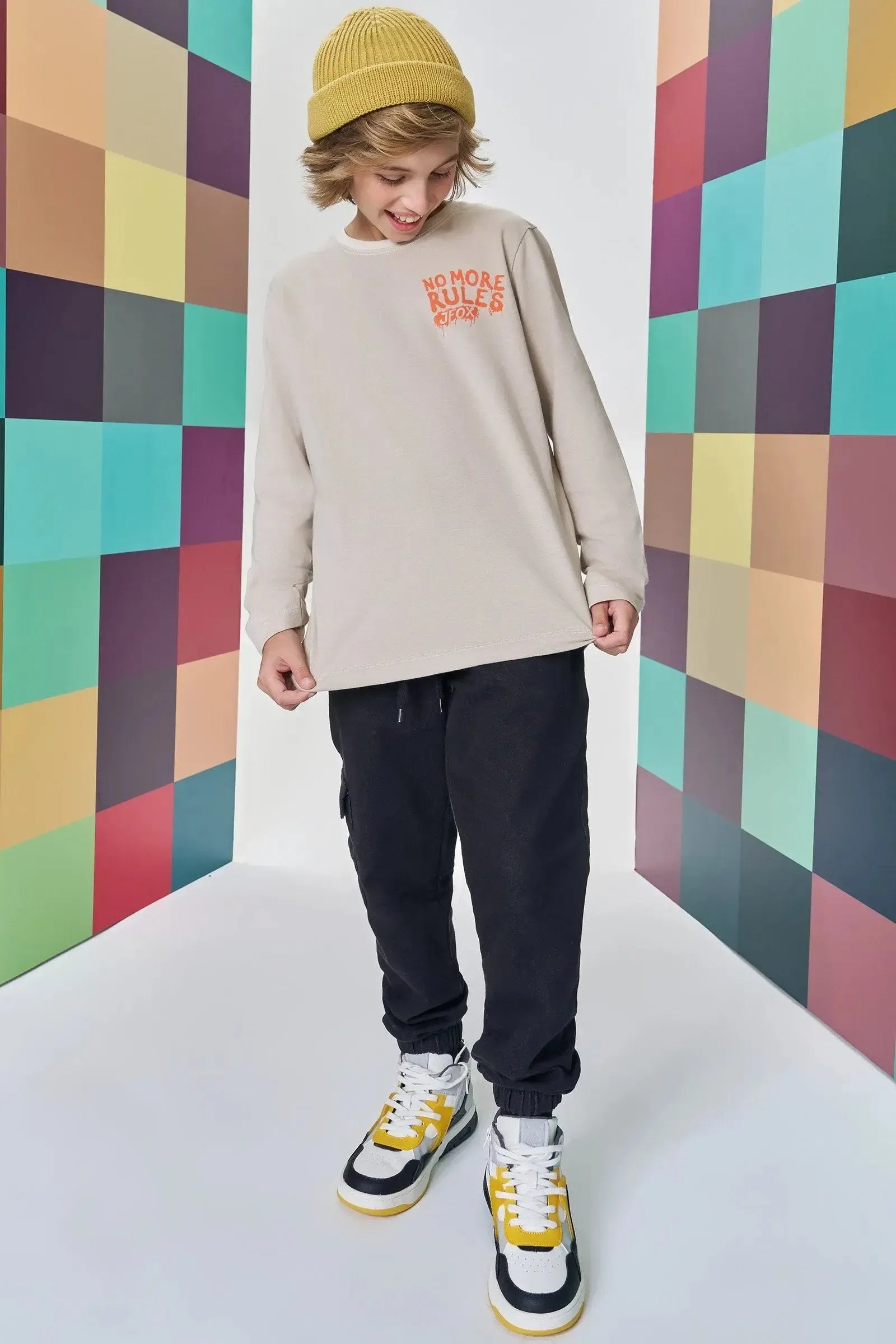 Camiseta em Meia Malha 89126 Johnny Fox Teen Menino