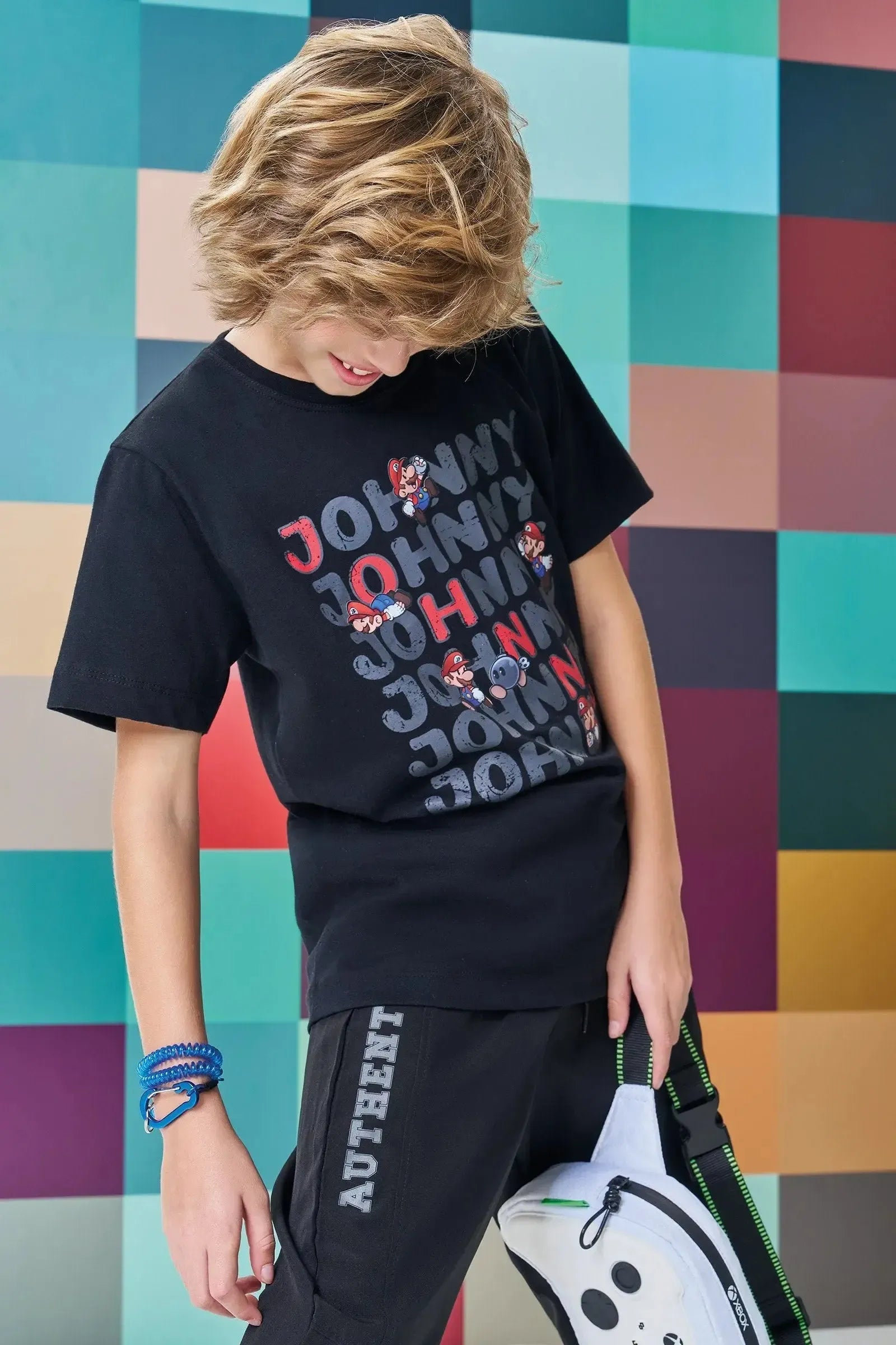 Camiseta em Meia Malha 89129 Johnny Fox Teen Menino