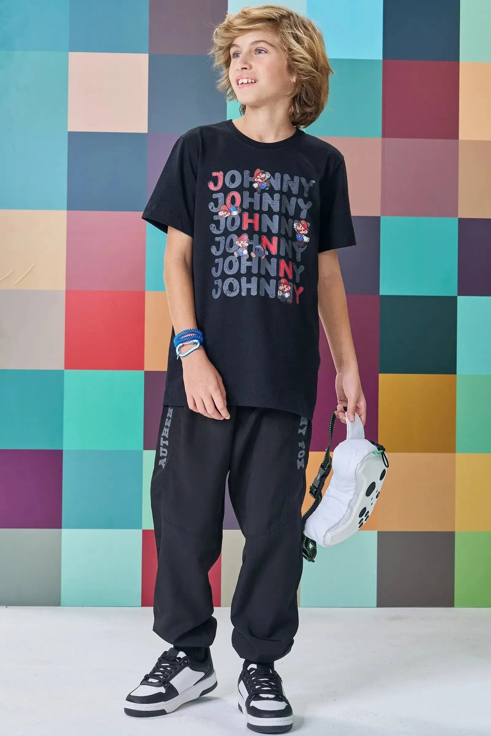Camiseta em Meia Malha 89129 Johnny Fox Teen Menino