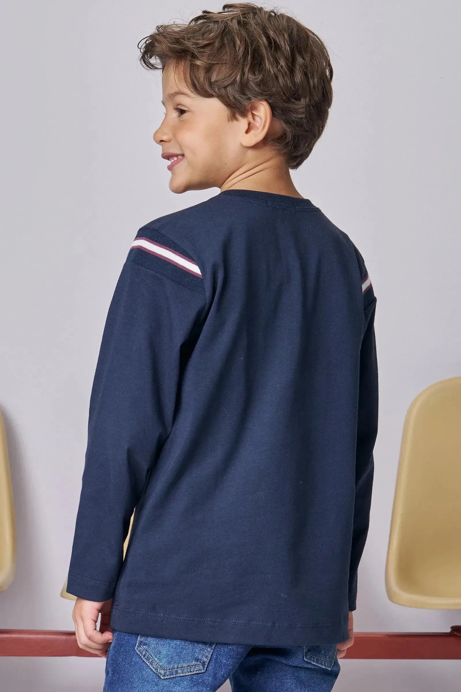 Camiseta em Meia Malha 89266 LucBoo Infantil Menino