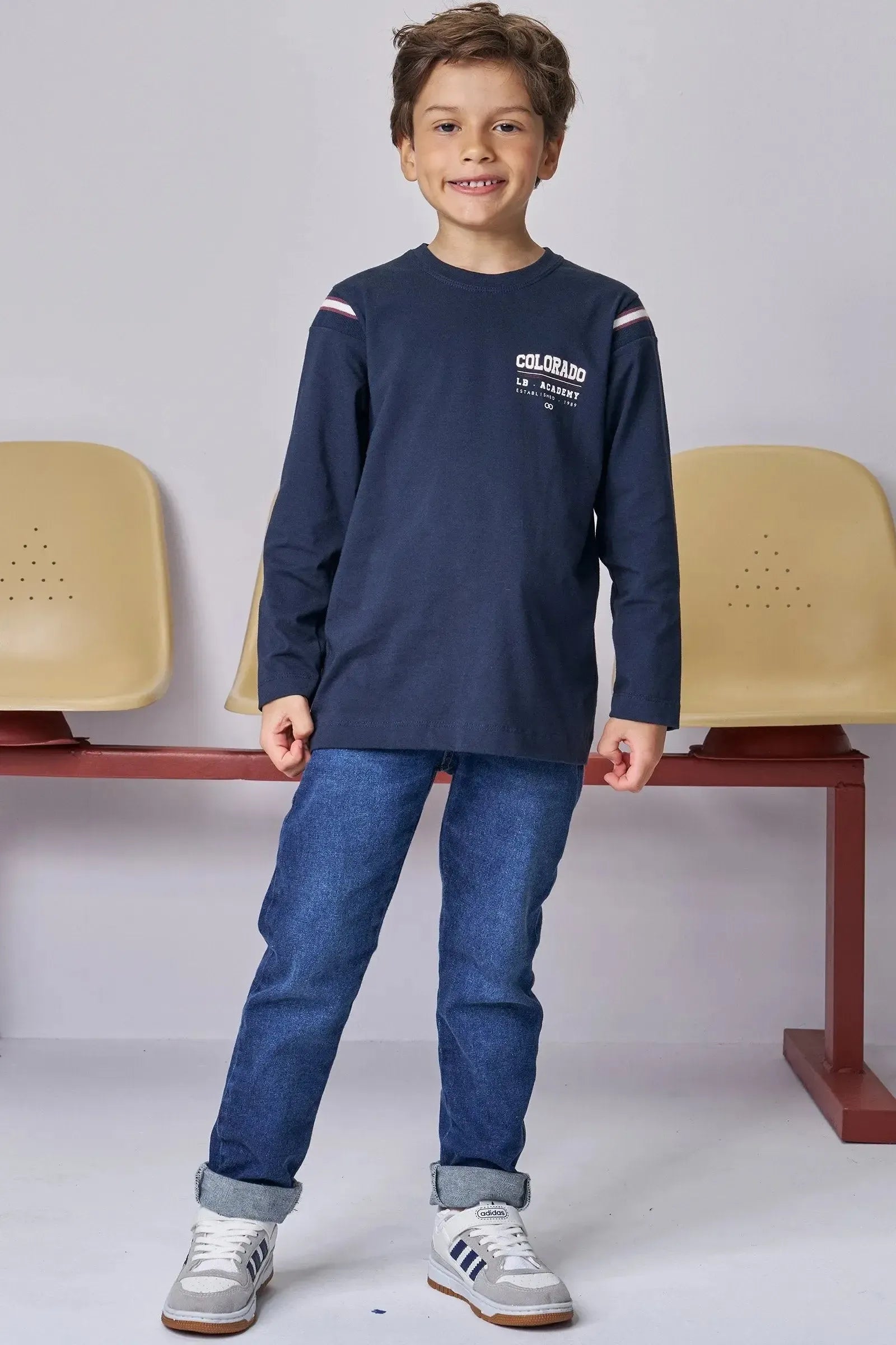 Camiseta em Meia Malha 89266 LucBoo Infantil Menino